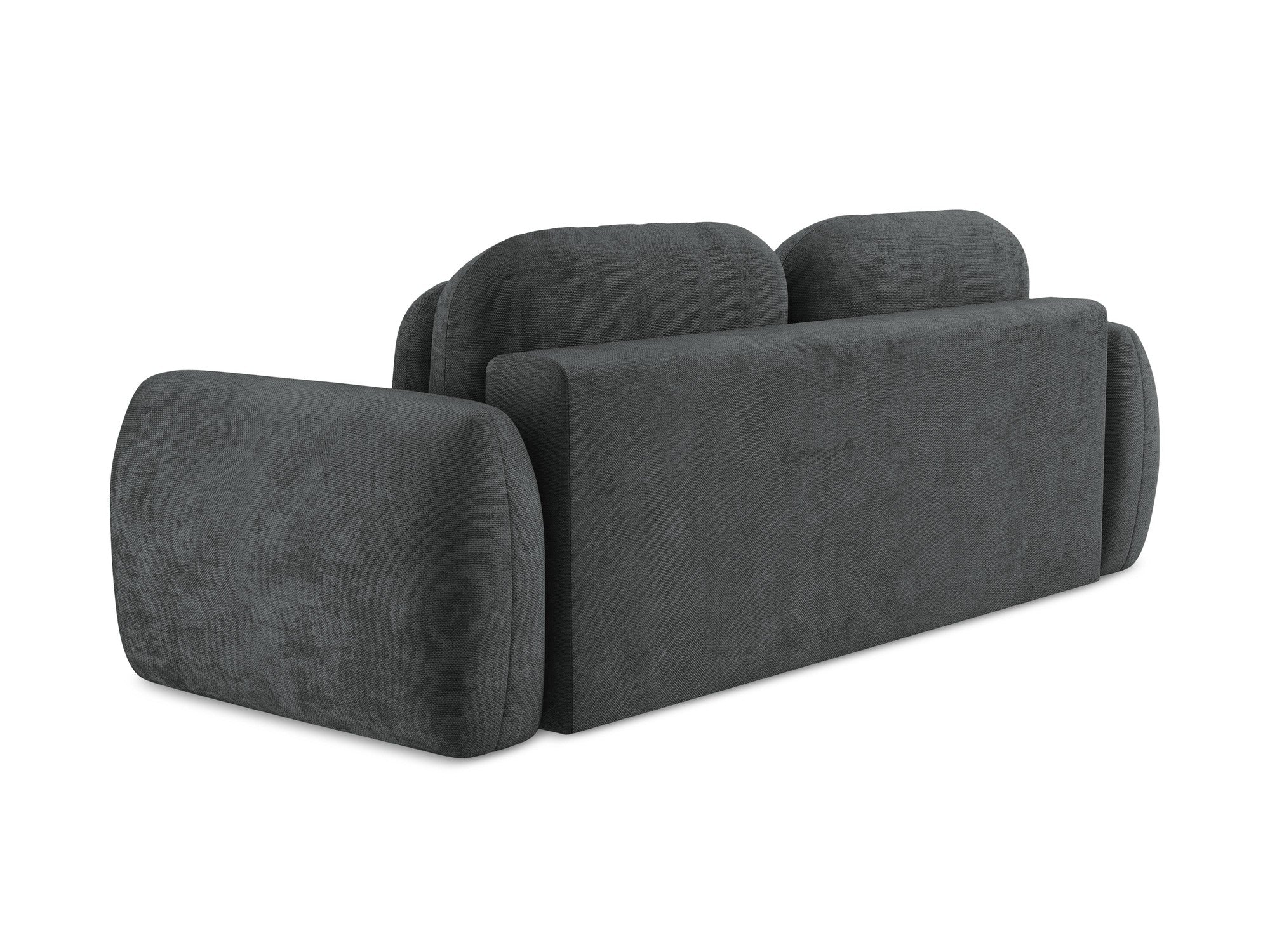 Sofa 3-osobowa z funkcją spania LOHI ciemnoszary szenil - Image 5