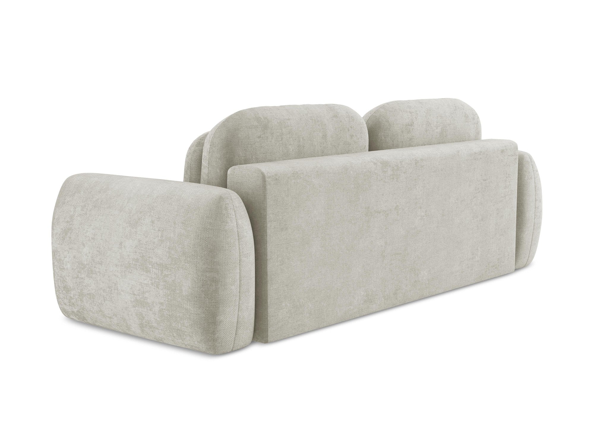 Sofa 3-osobowa z funkcją spania LOHI perłowy szenil - Image 7