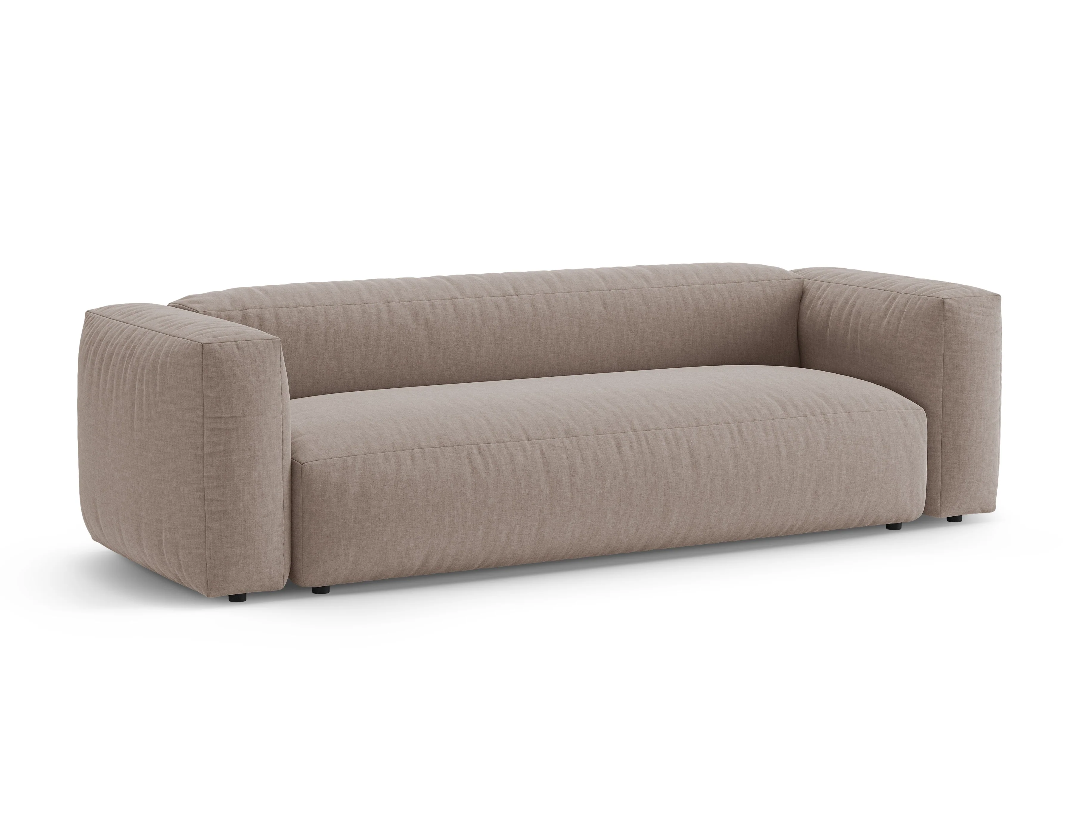 Sofa 3-osobowa z funkcją spania MARTINA ciemny beżowy