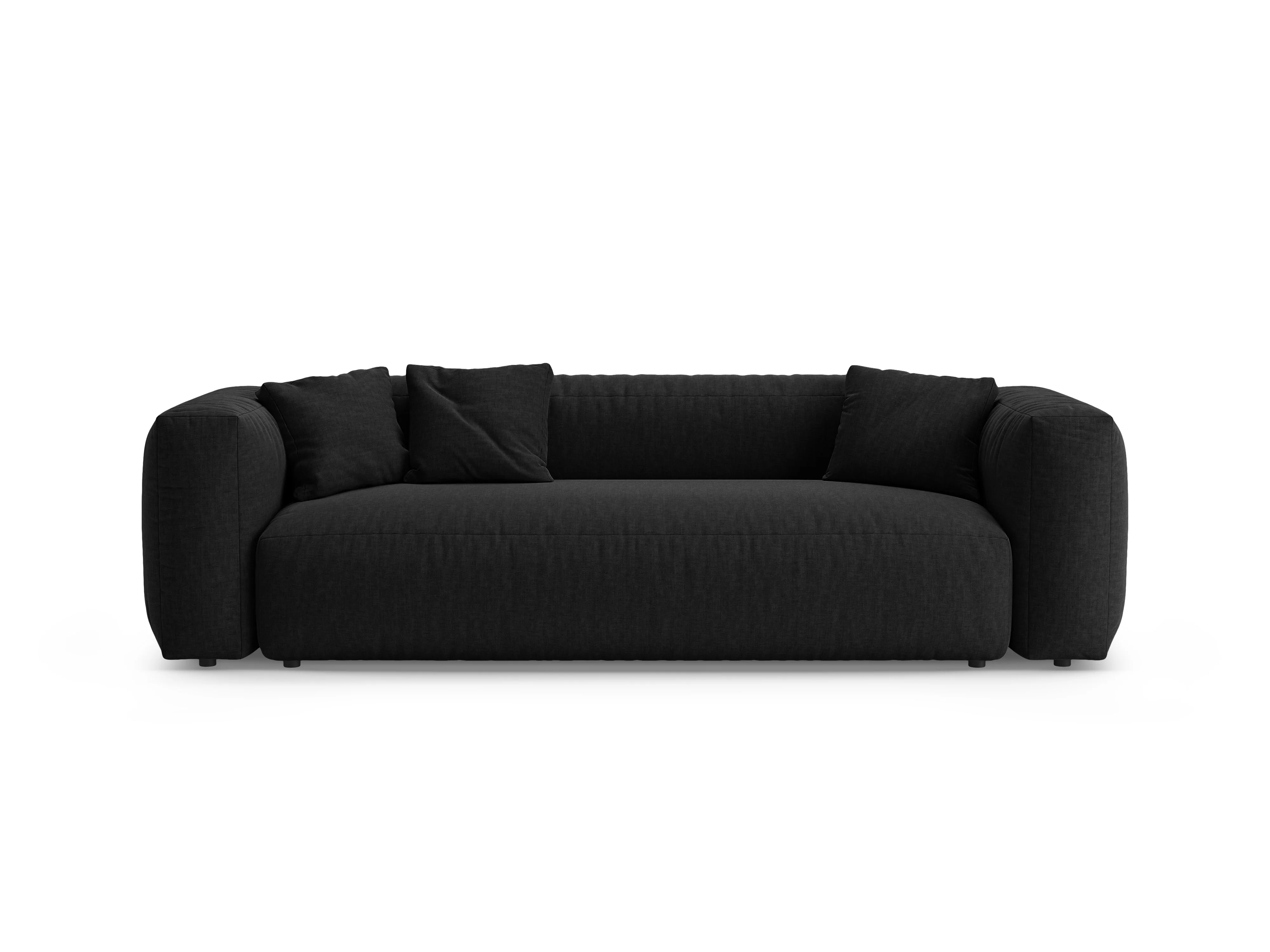 Sofa 3-osobowa z funkcją spania MARTINA czarny - Image 4