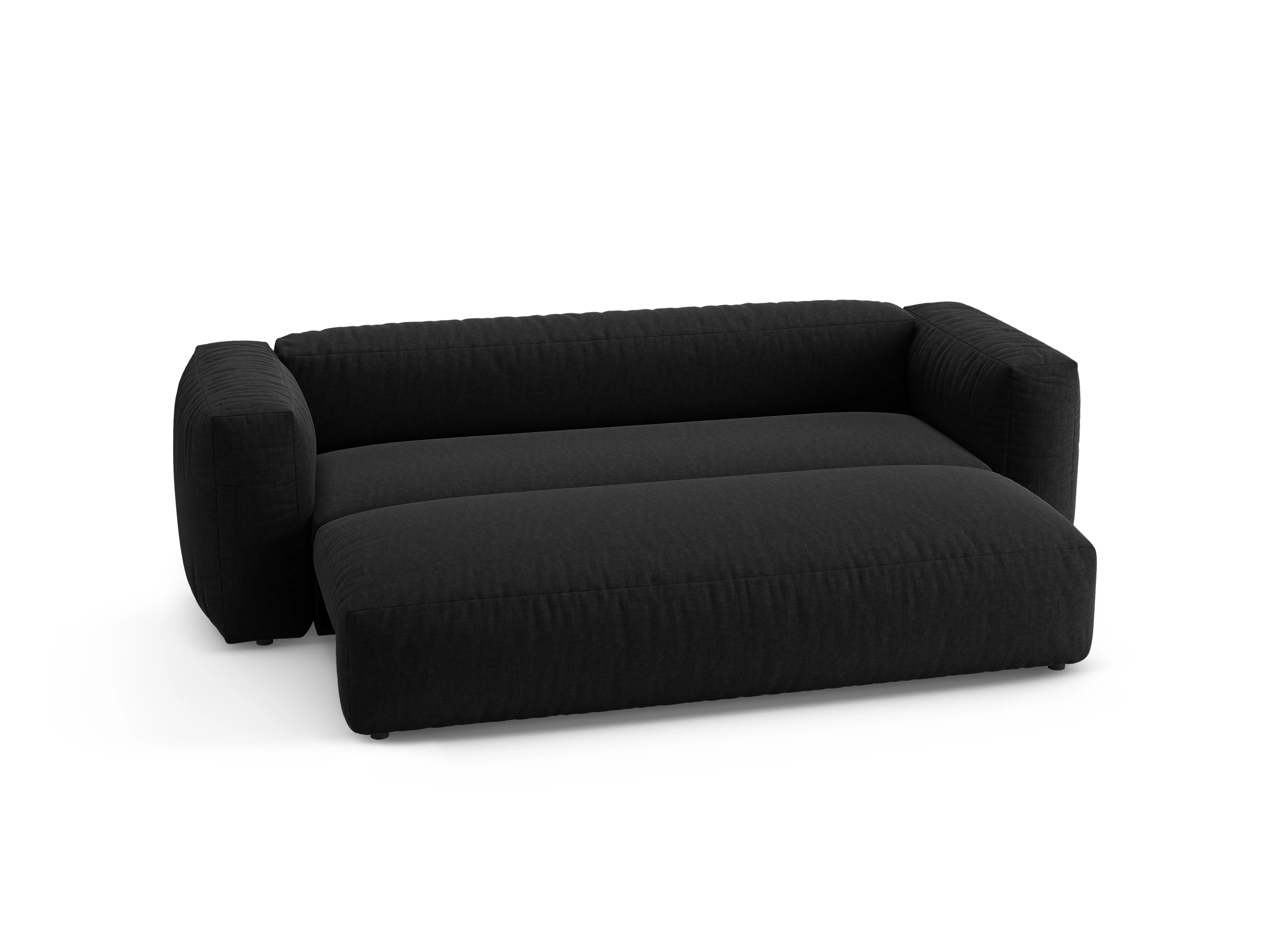 Sofa 3-osobowa z funkcją spania MARTINA czarny - Image 6
