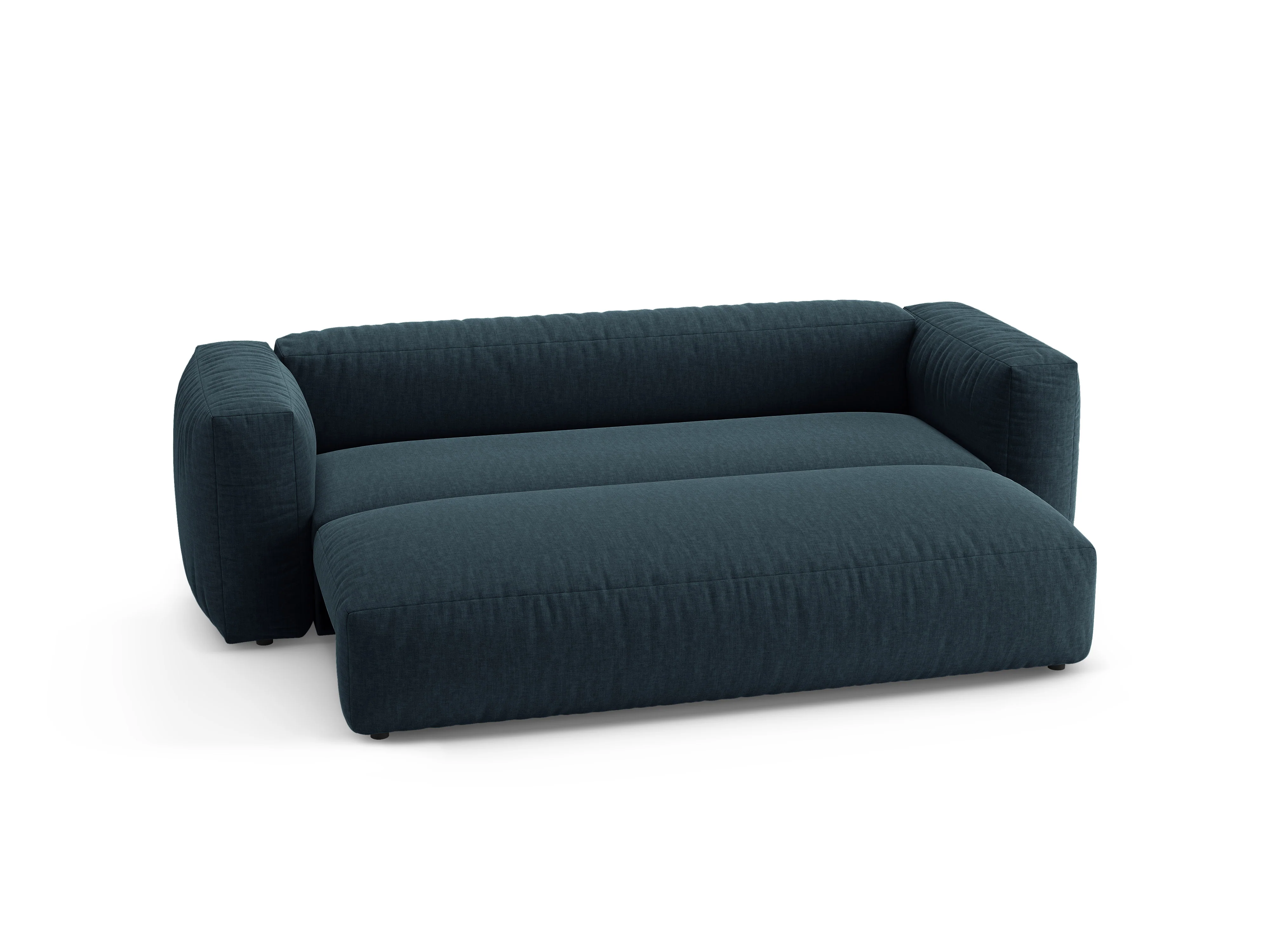 Sofa 3-osobowa z funkcją spania MARTINA dżinsowy niebieski - Image 6