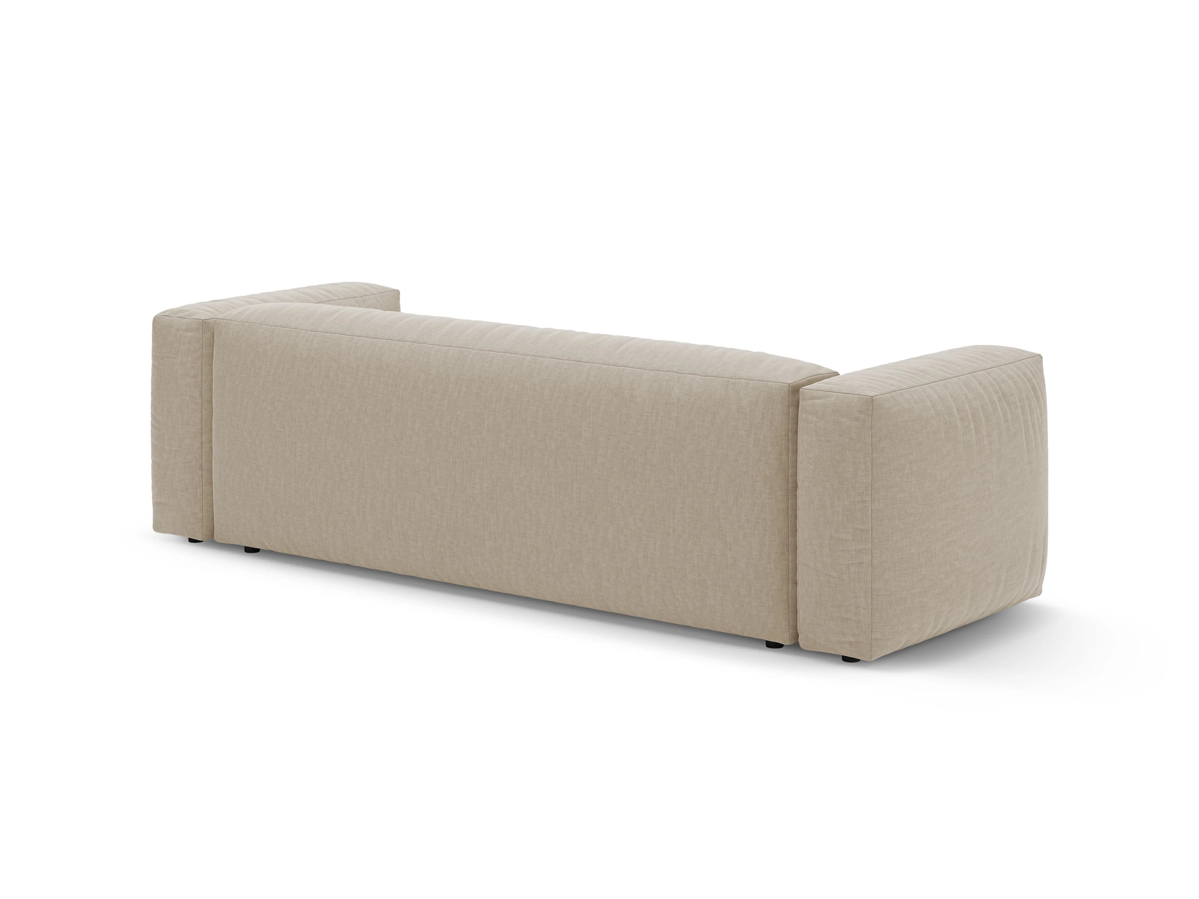 Sofa 3-osobowa z funkcją spania MARTINA jasny beżowy - Image 5
