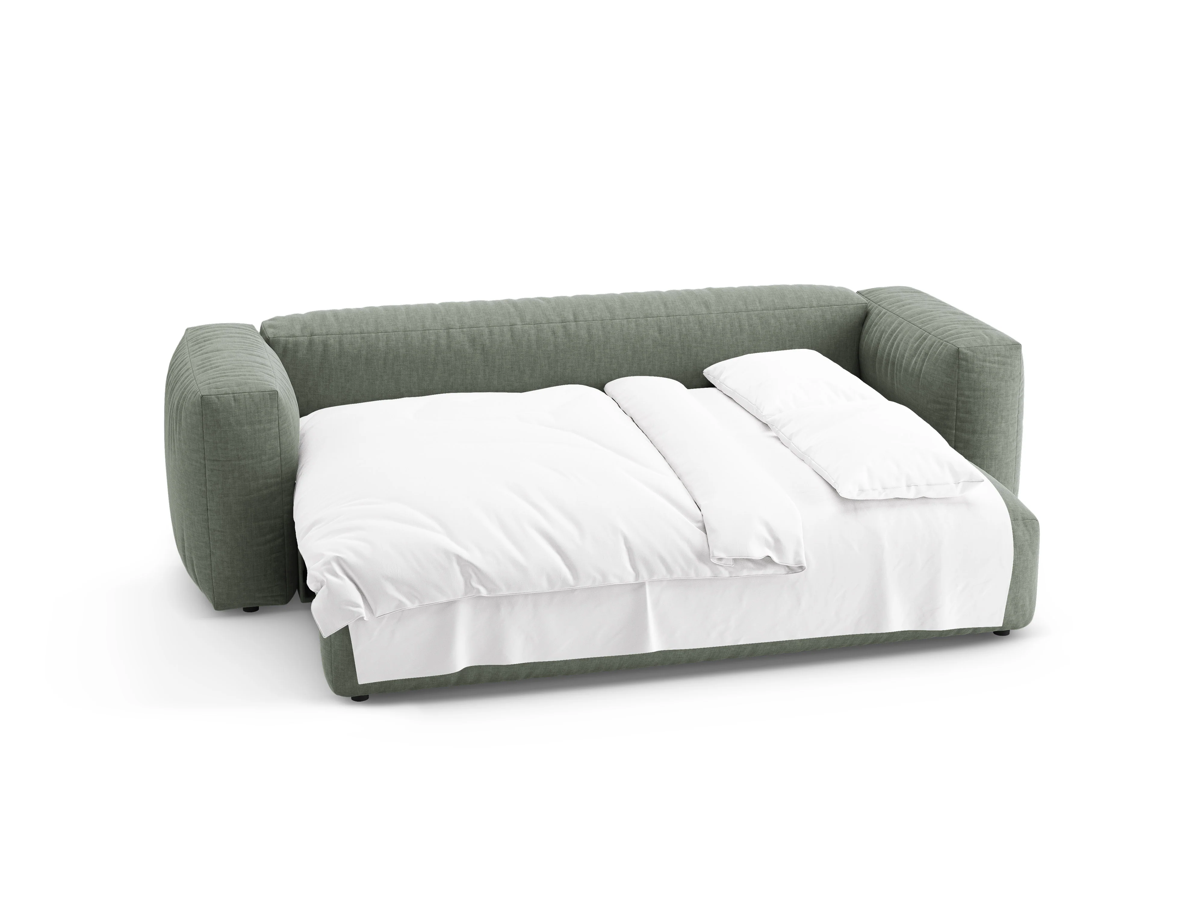 Sofa 3-osobowa z funkcją spania MARTINA zielony mech - Image 6
