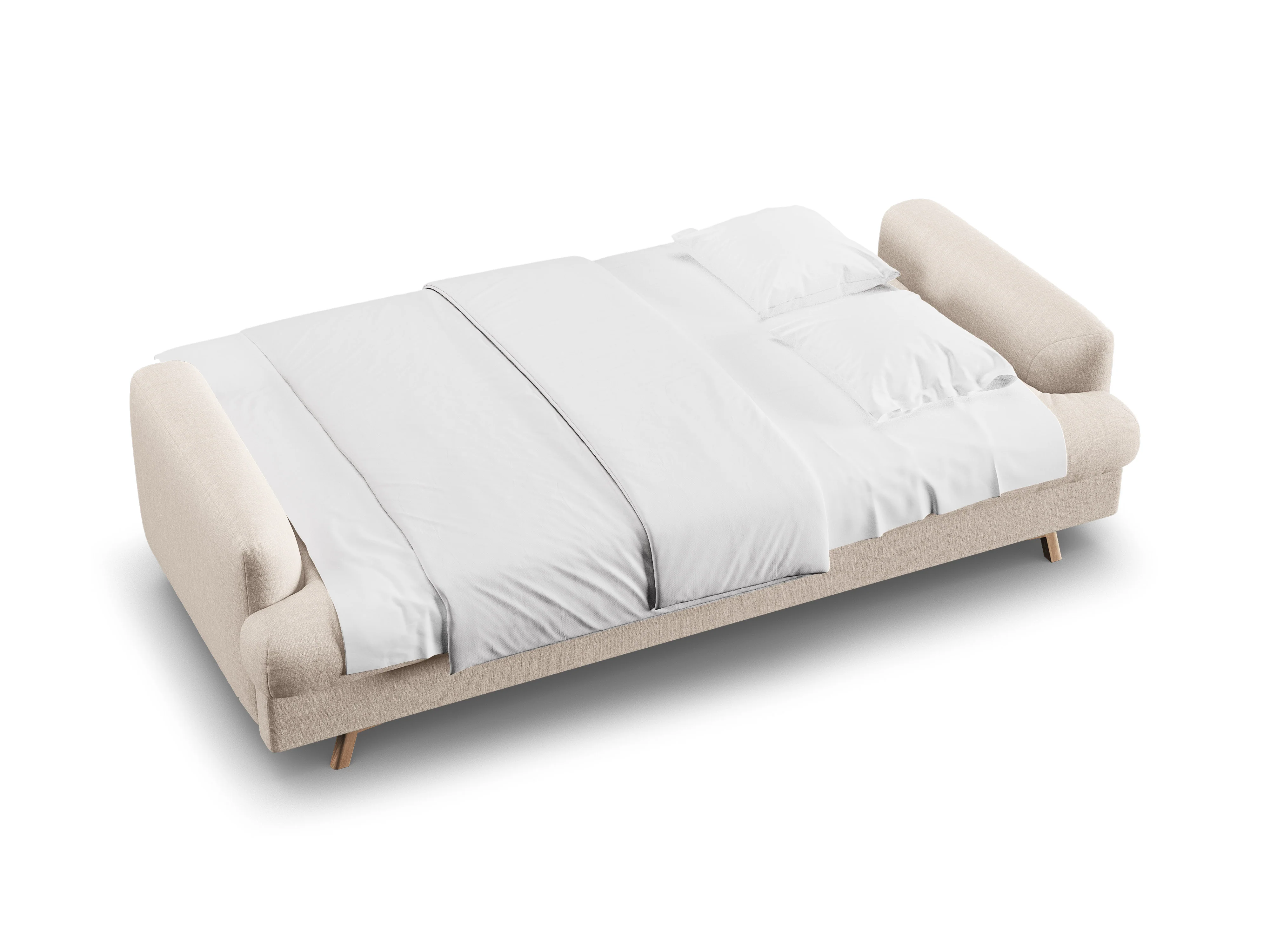 Sofa 3-osobowa z funkcją spania NAOMI beżowy - Image 6
