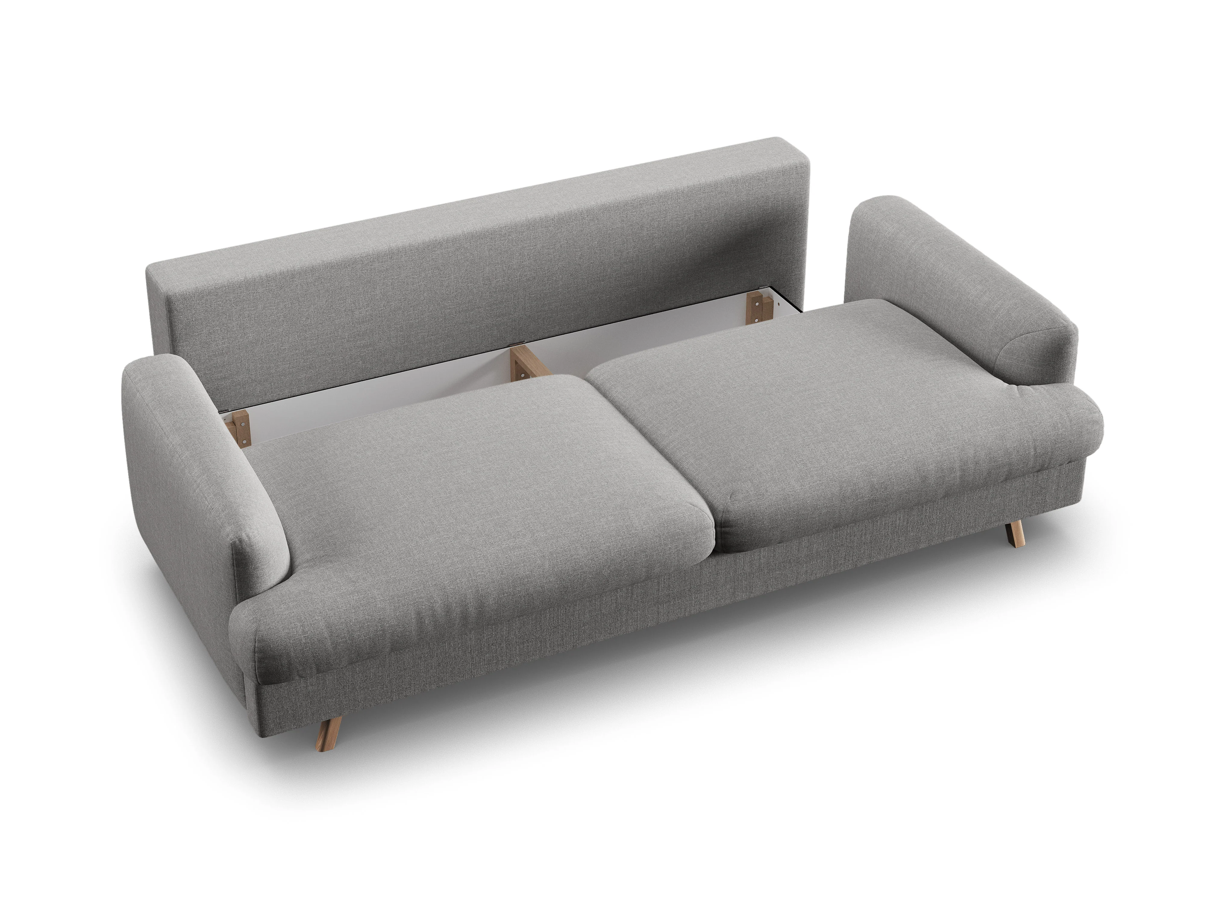 Sofa 3-osobowa z funkcją spania NAOMI popielaty melanż - Image 4