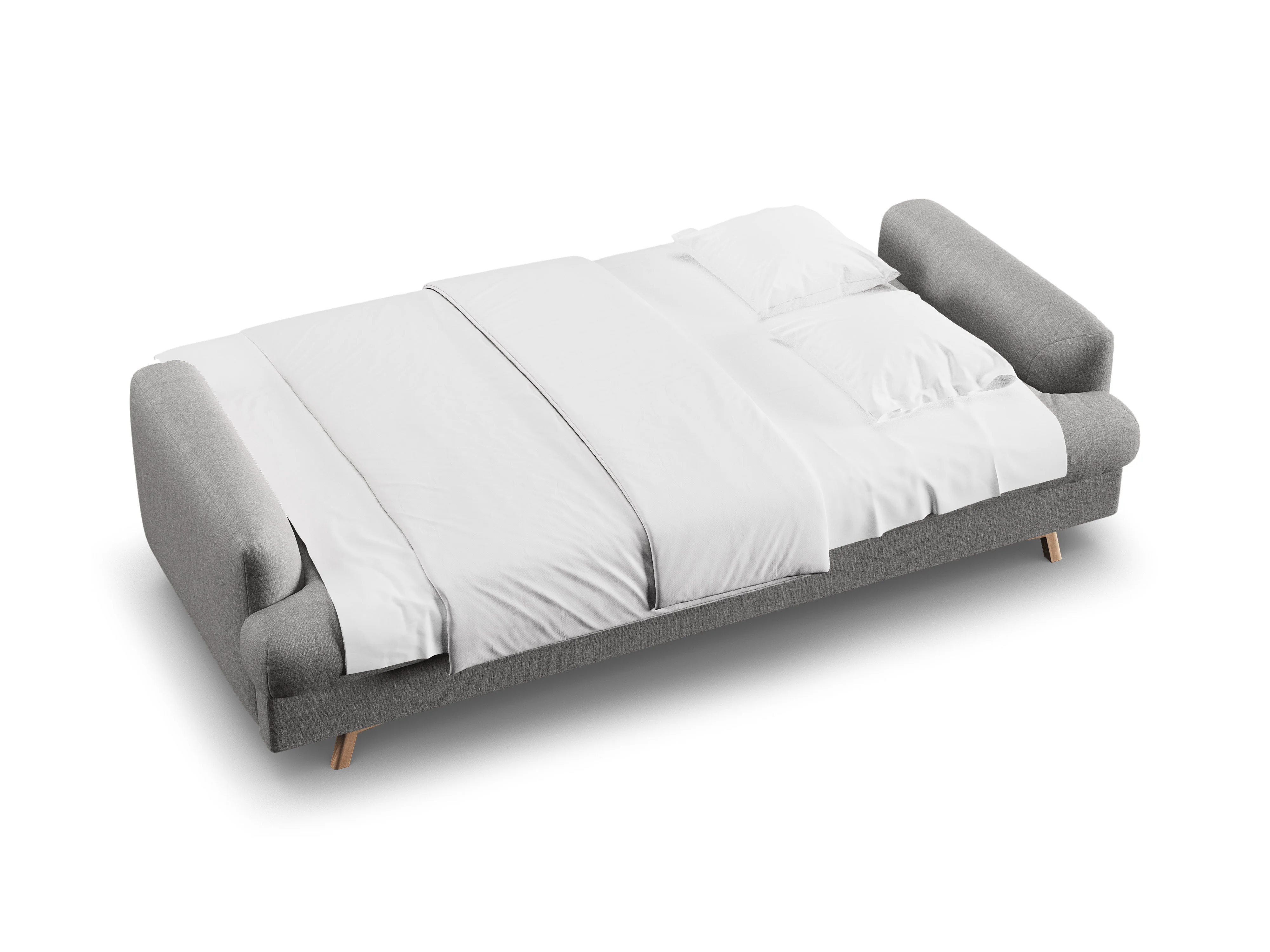 Sofa 3-osobowa z funkcją spania NAOMI popielaty melanż - Image 6