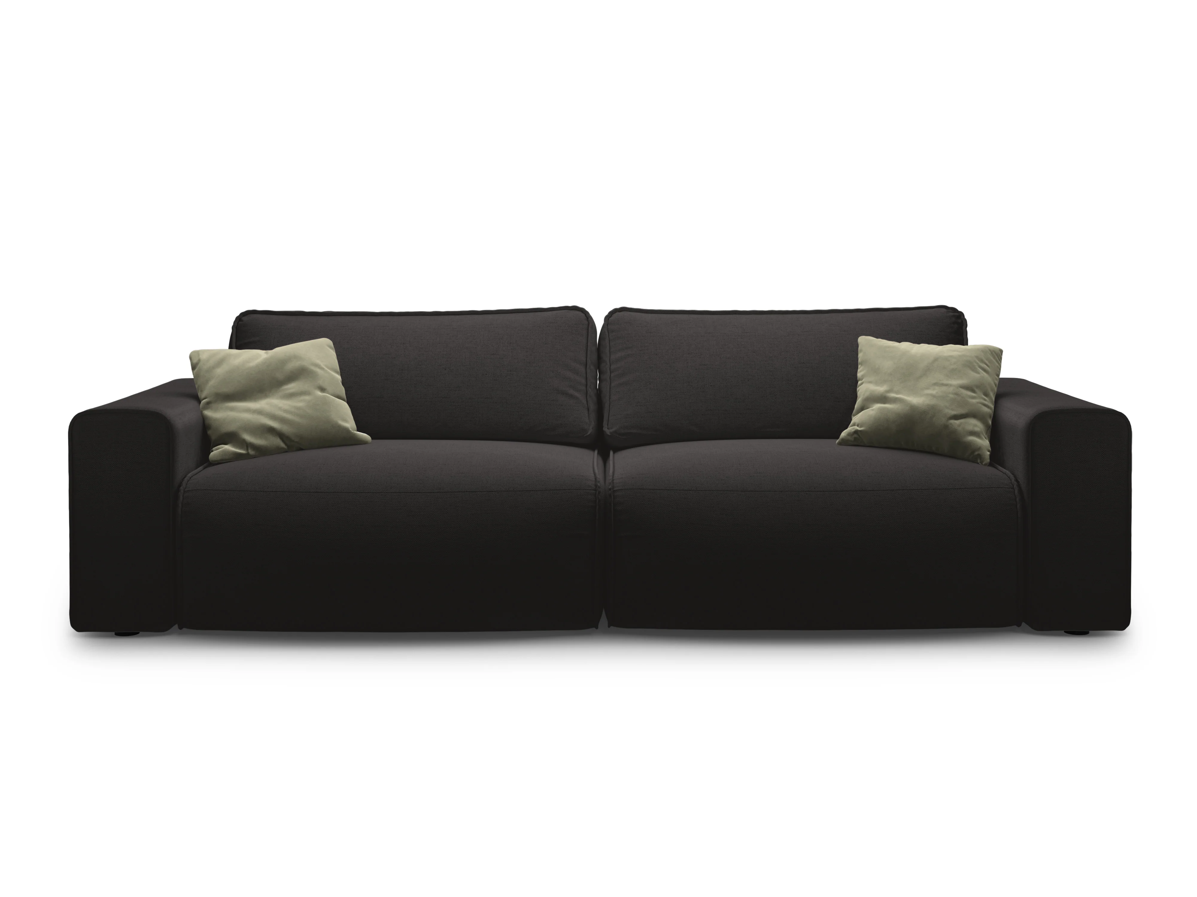 Sofa 3-osobowa z funkcją spania VICTOR czarny szenil - Image 5
