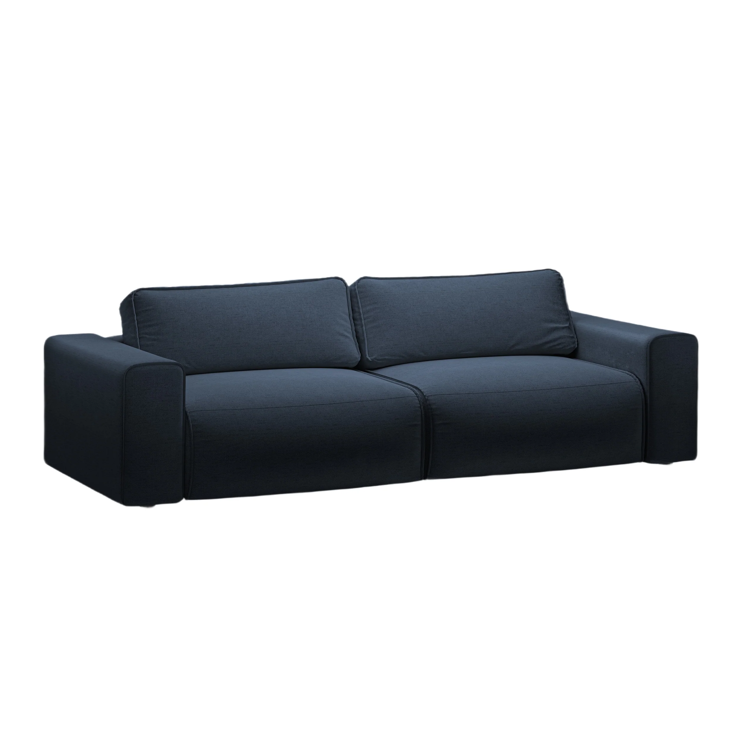 Sofa 3-osobowa z funkcją spania VICTOR granat królewski szenil