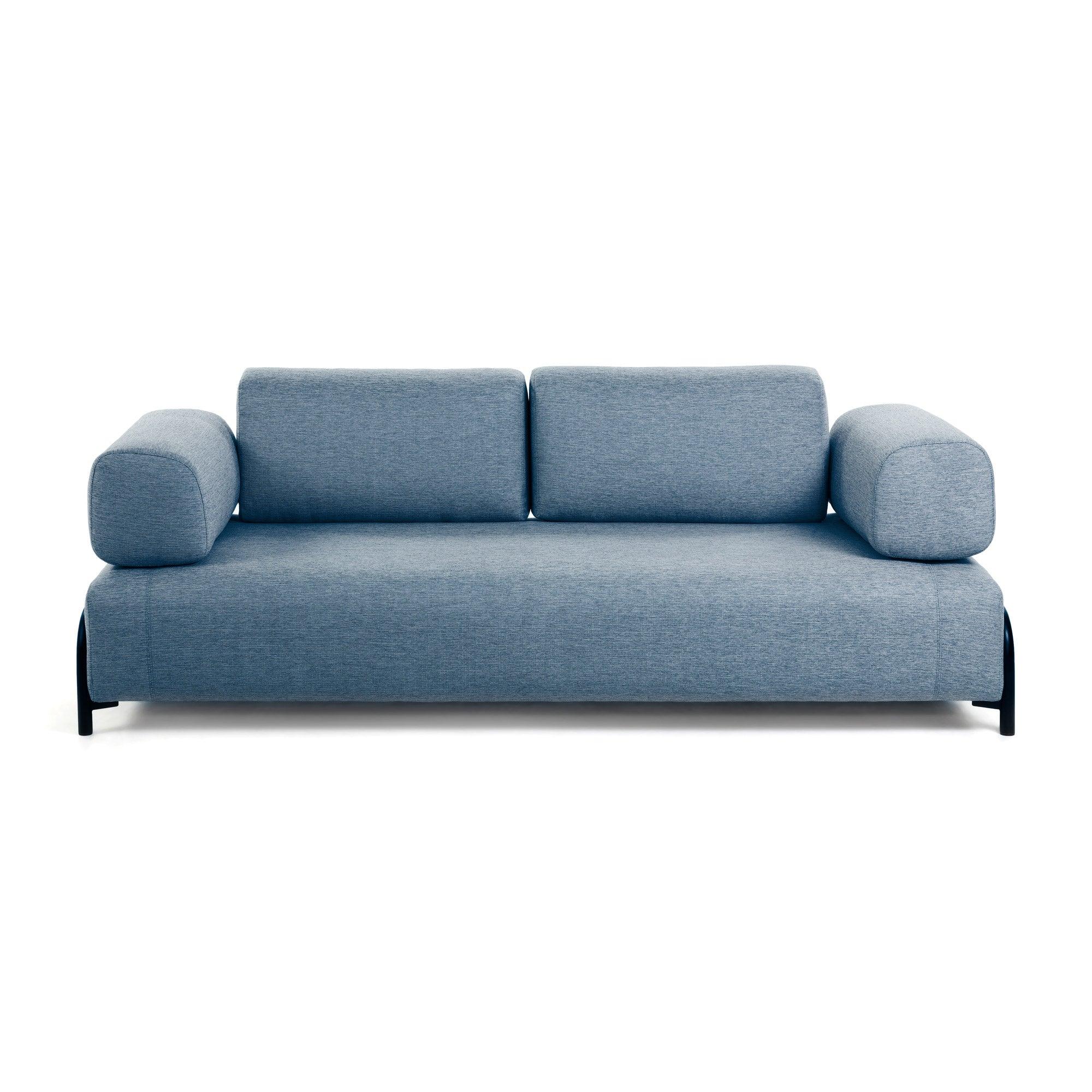 Sofa 3-osobowa z podłokietnikami COMPO niebieski - Image 2