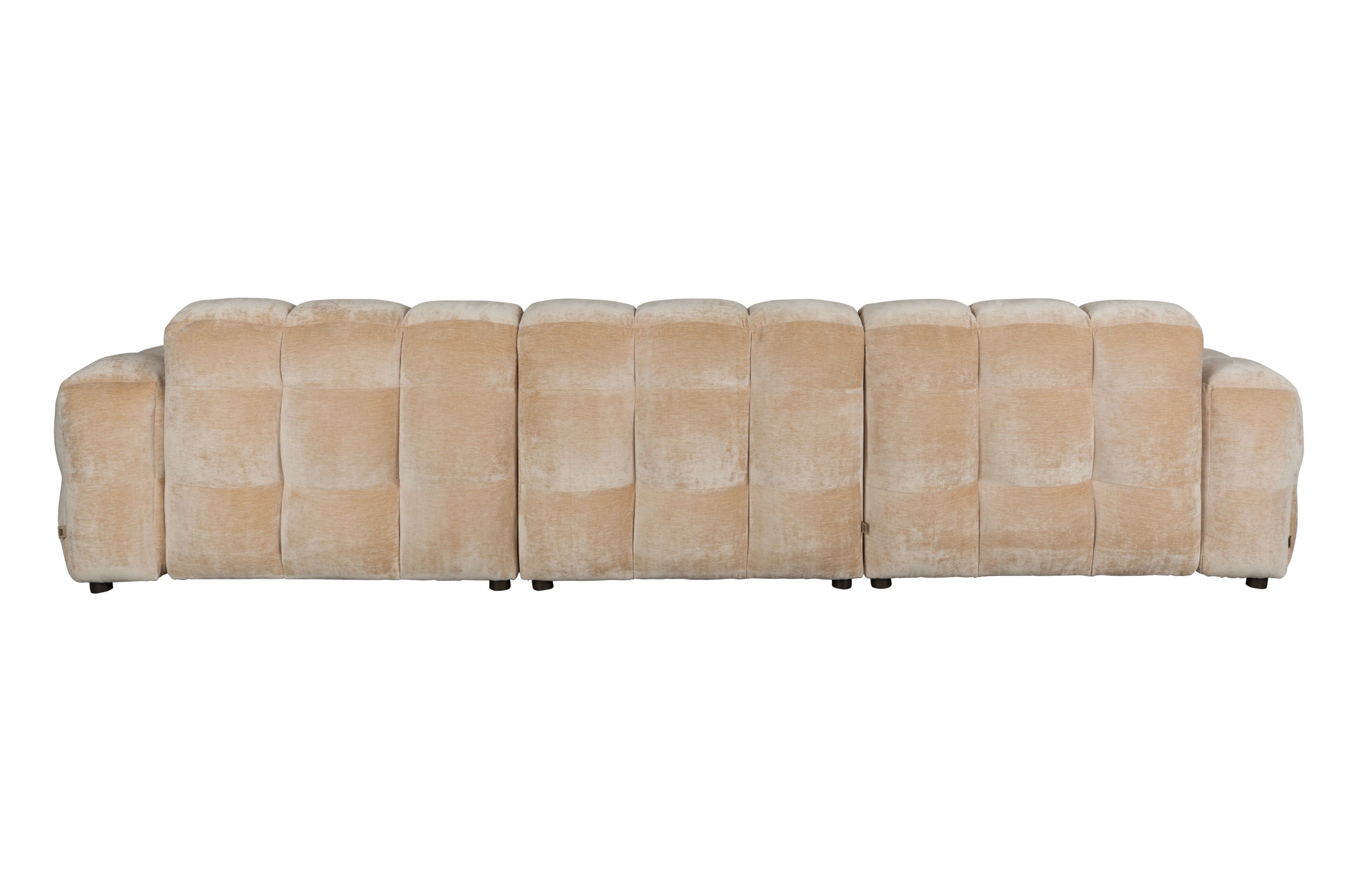 Sofa 4,5-osobowa HACKMAN beżowy welur - Image 4