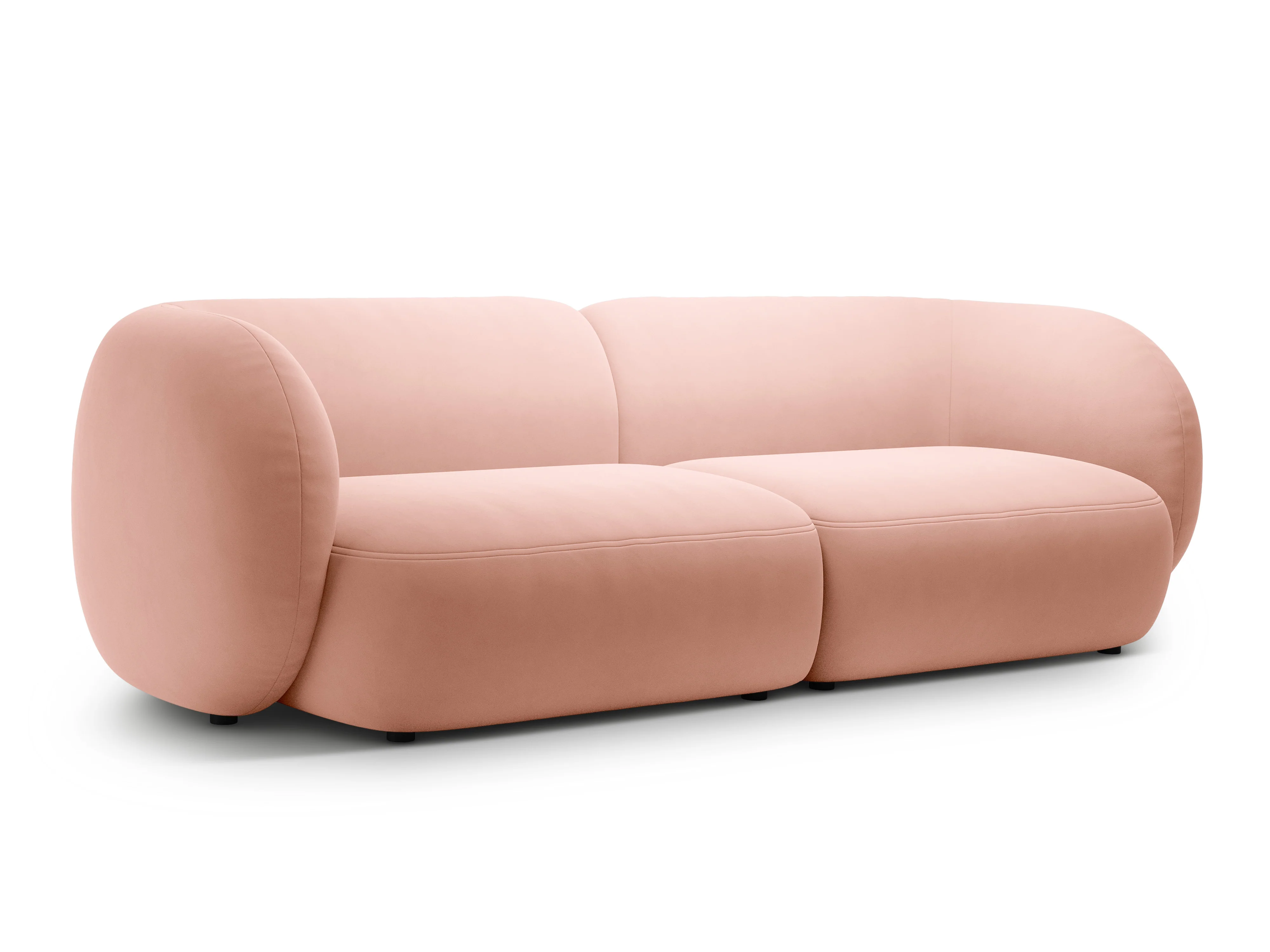 Sofa 4-osobowa aksamitna KATE różowy - Image 2
