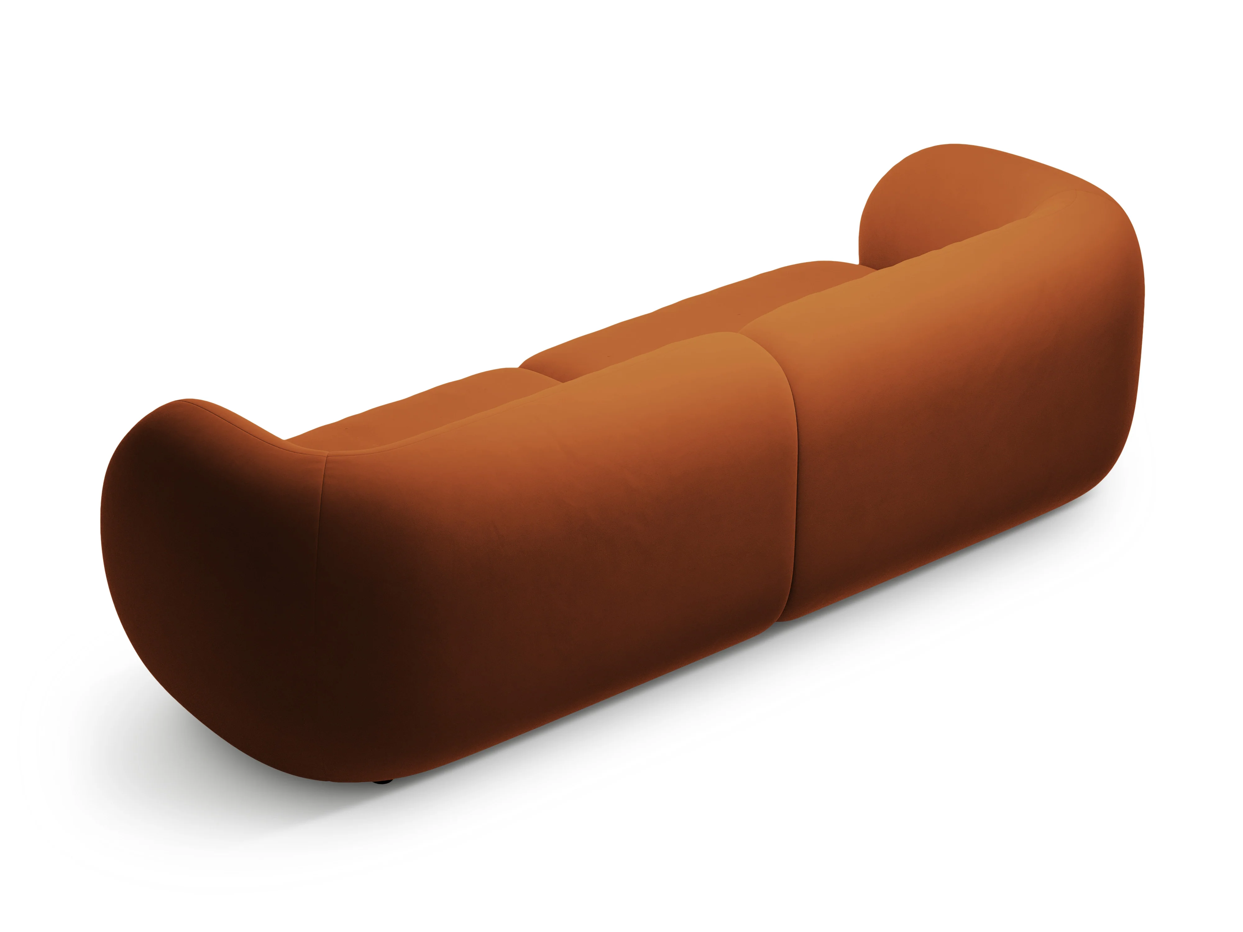 Sofa 4-osobowa aksamitna KATE terracotta - Image 3