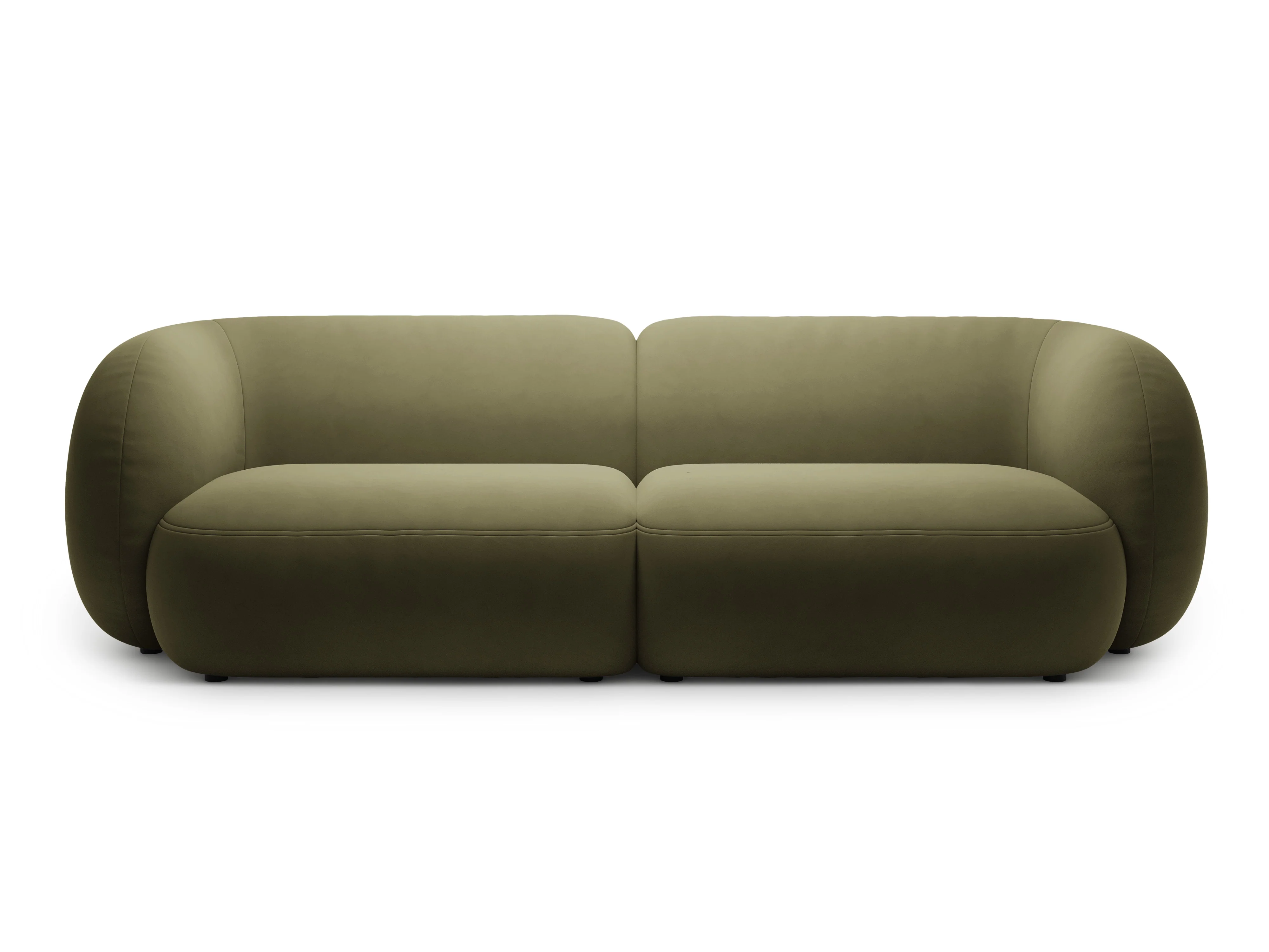 Sofa 4-osobowa aksamitna KATE zielony