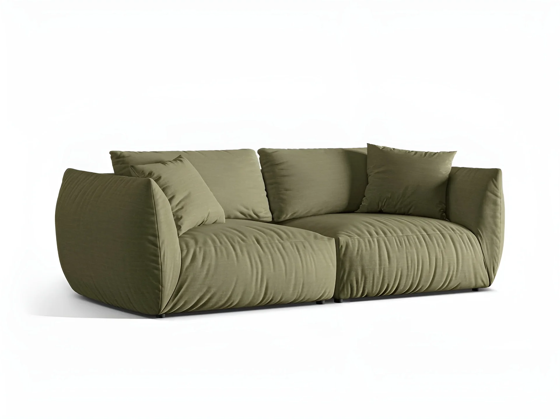 Sofa 4-osobowa CHRIS zielony szenil - Image 5