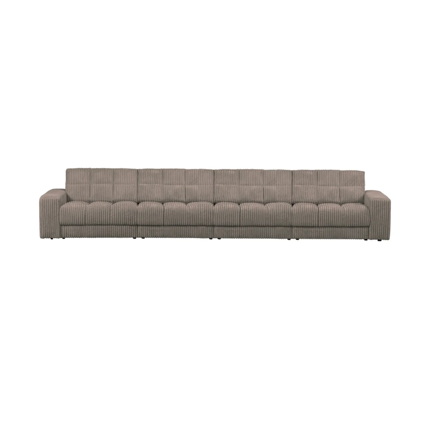 Sofa 4-osobowa SECOND DATE brązowy sztruks