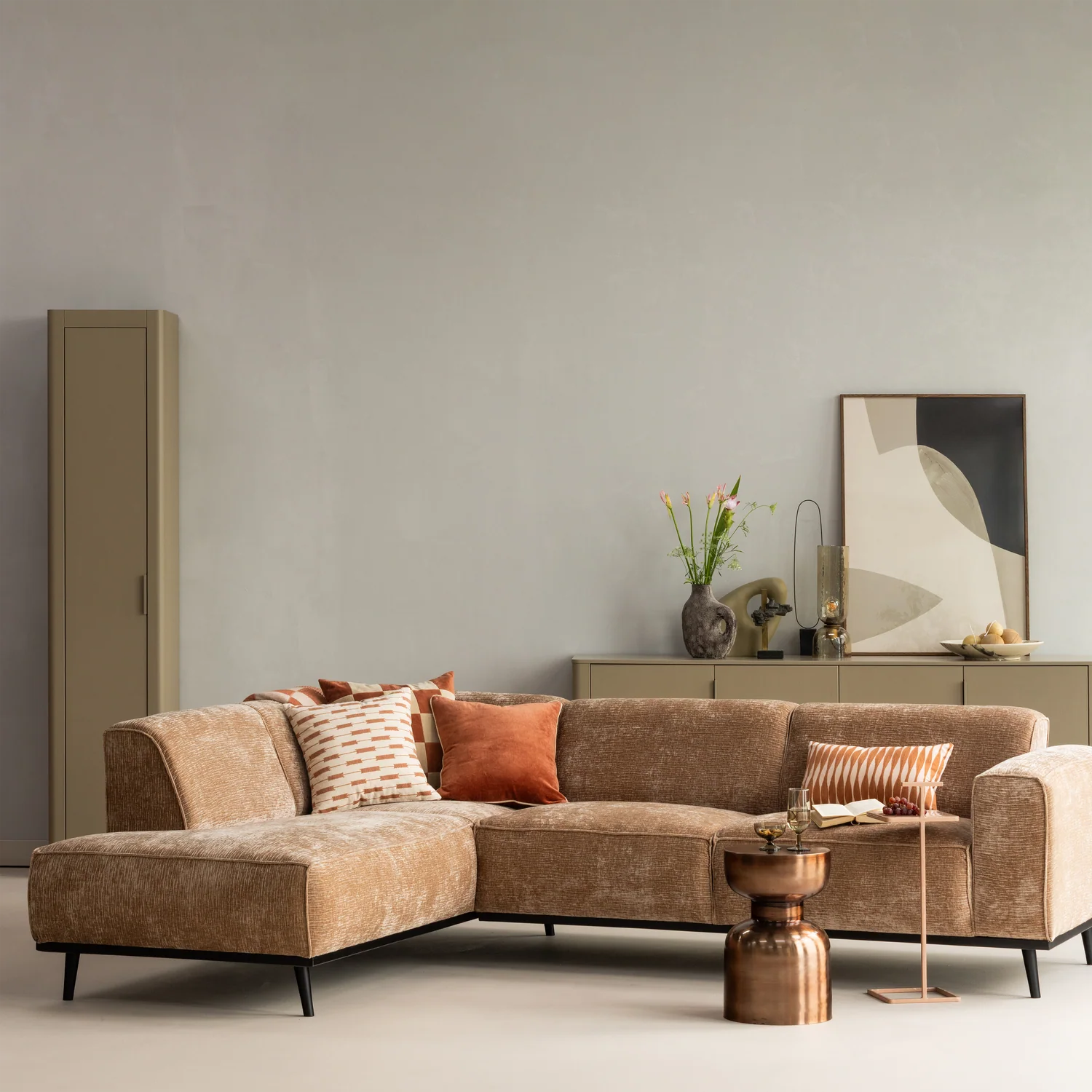 Sofa 4-osobowa STATEMENT brzoskwiniowy szenil - Image 2