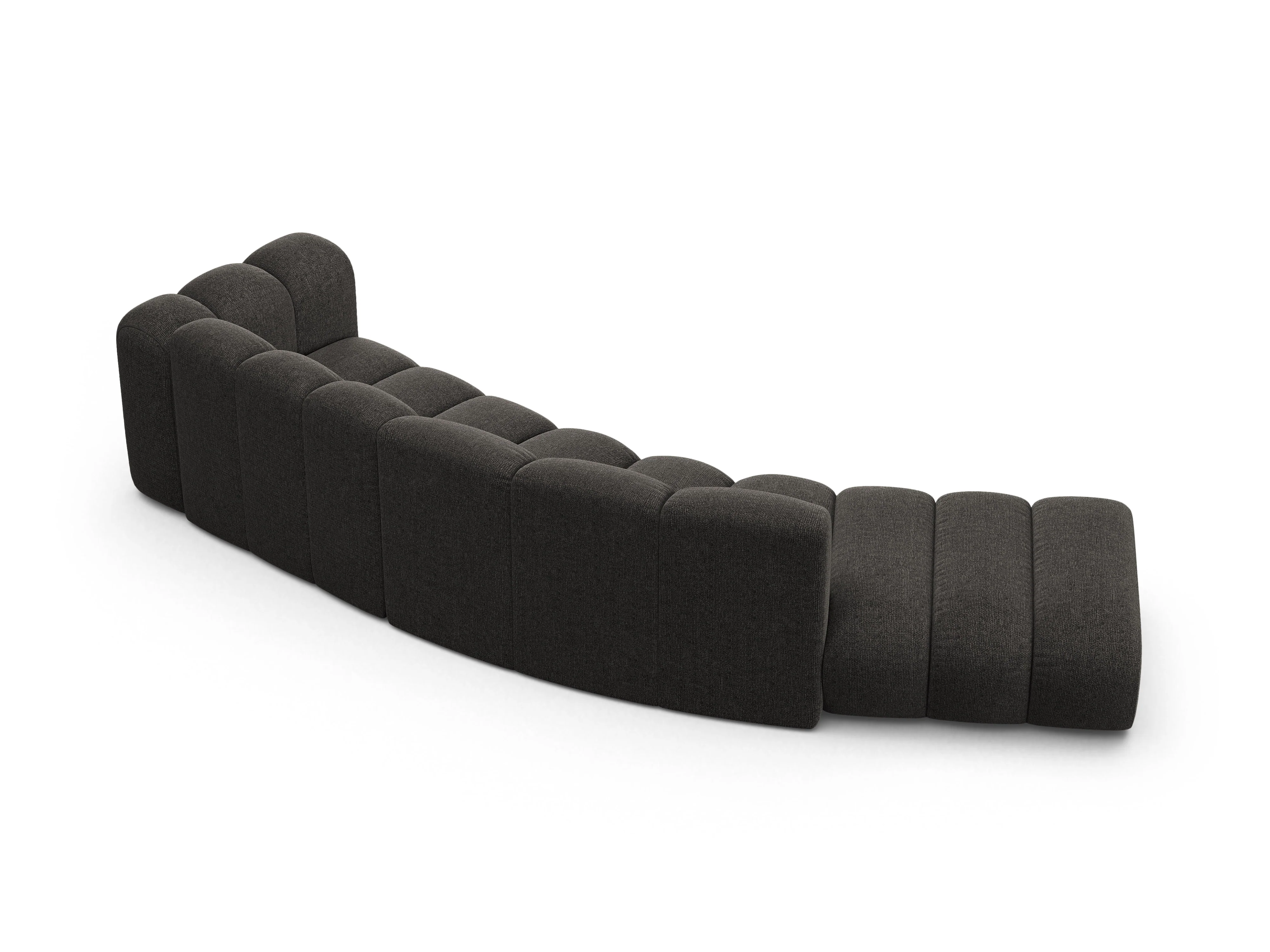 Sofa 5-osobowa lewostronna LUPINE szary szenil - Image 4