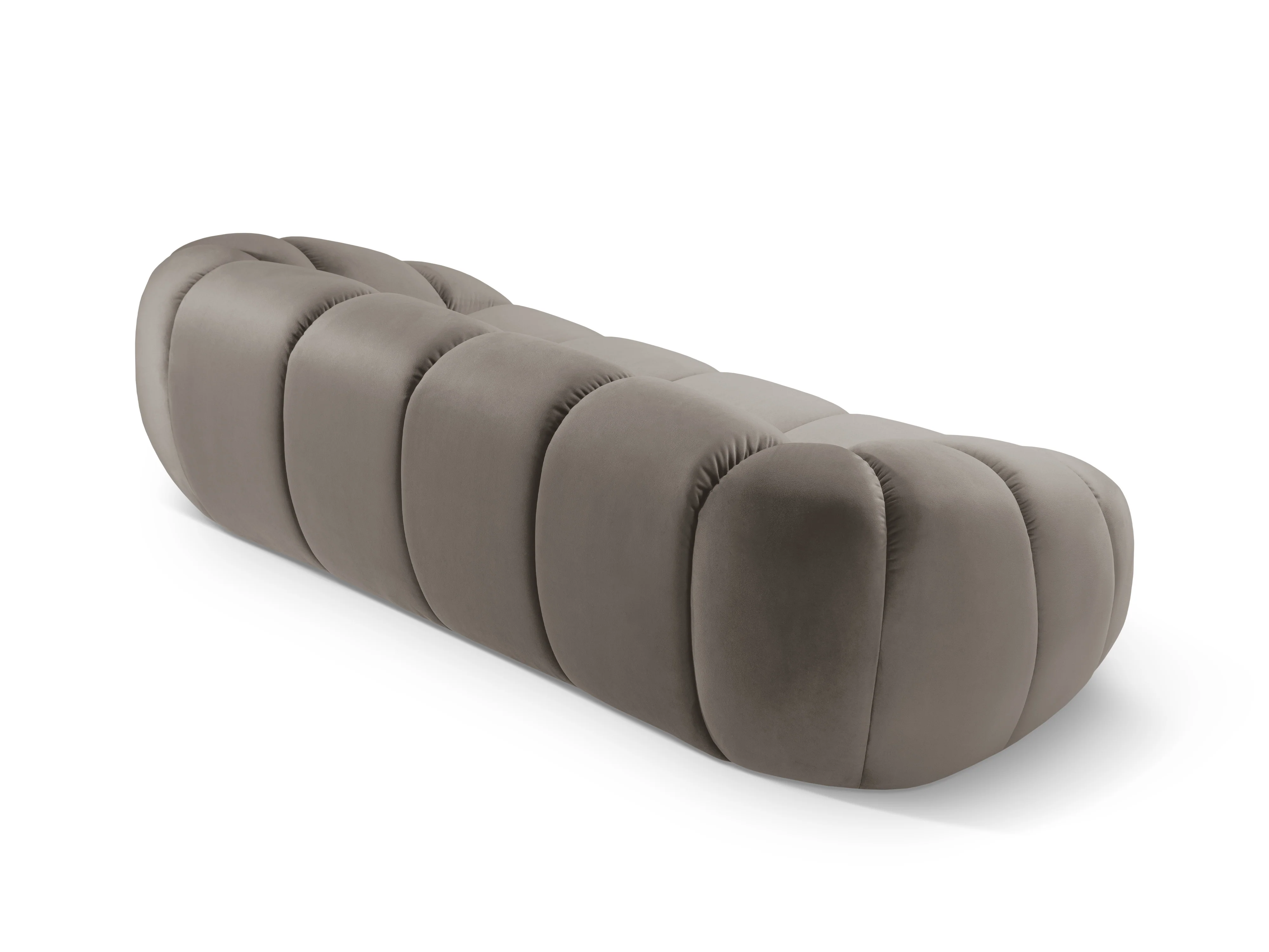 Sofa aksamitna 2,5-osobowa DIANA szarobrązowy - Image 4