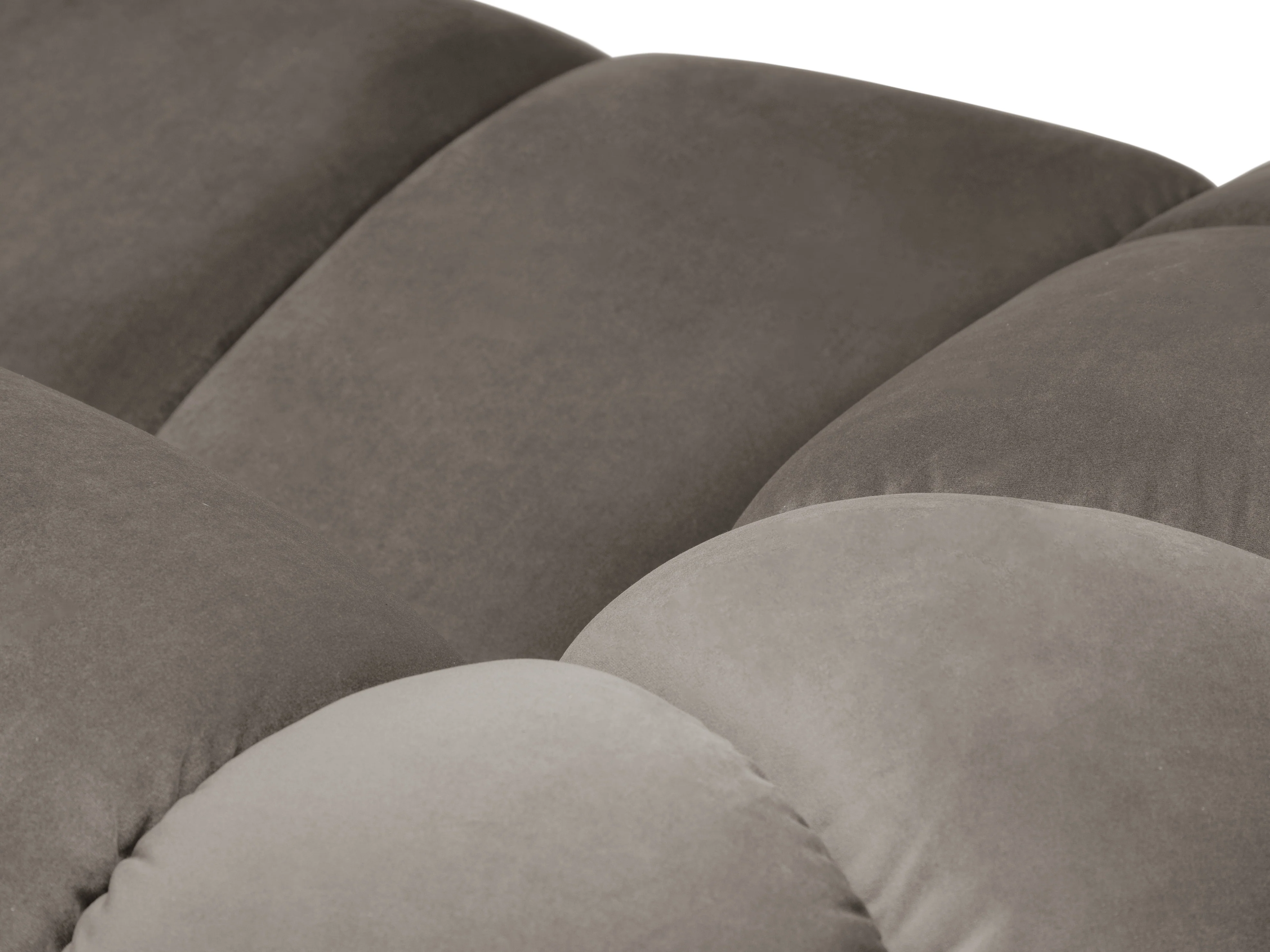 Sofa aksamitna 2,5-osobowa DIANA szarobrązowy - Image 5