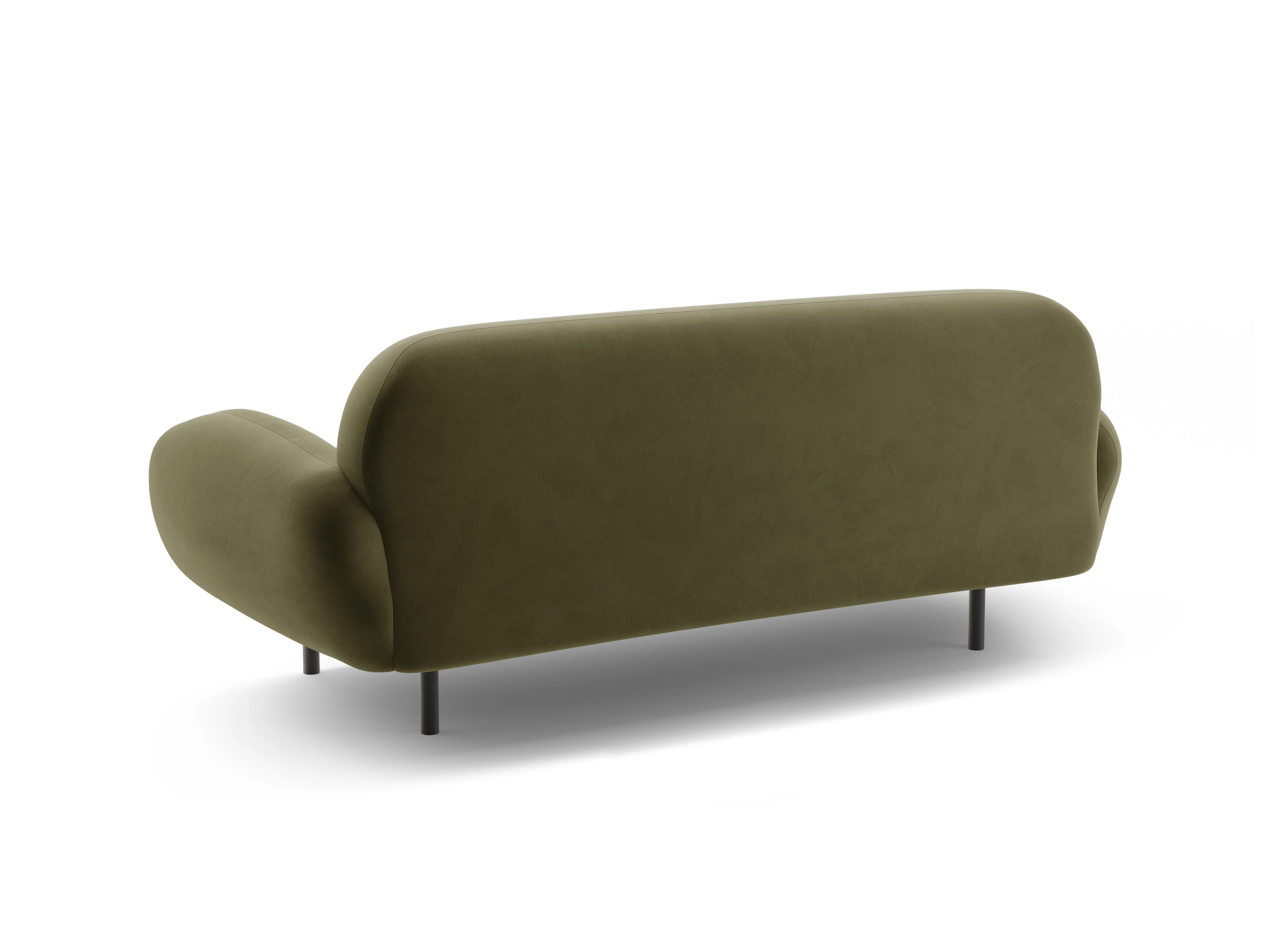 Sofa aksamitna 2,5-osobowa POPPY zielony - Image 4