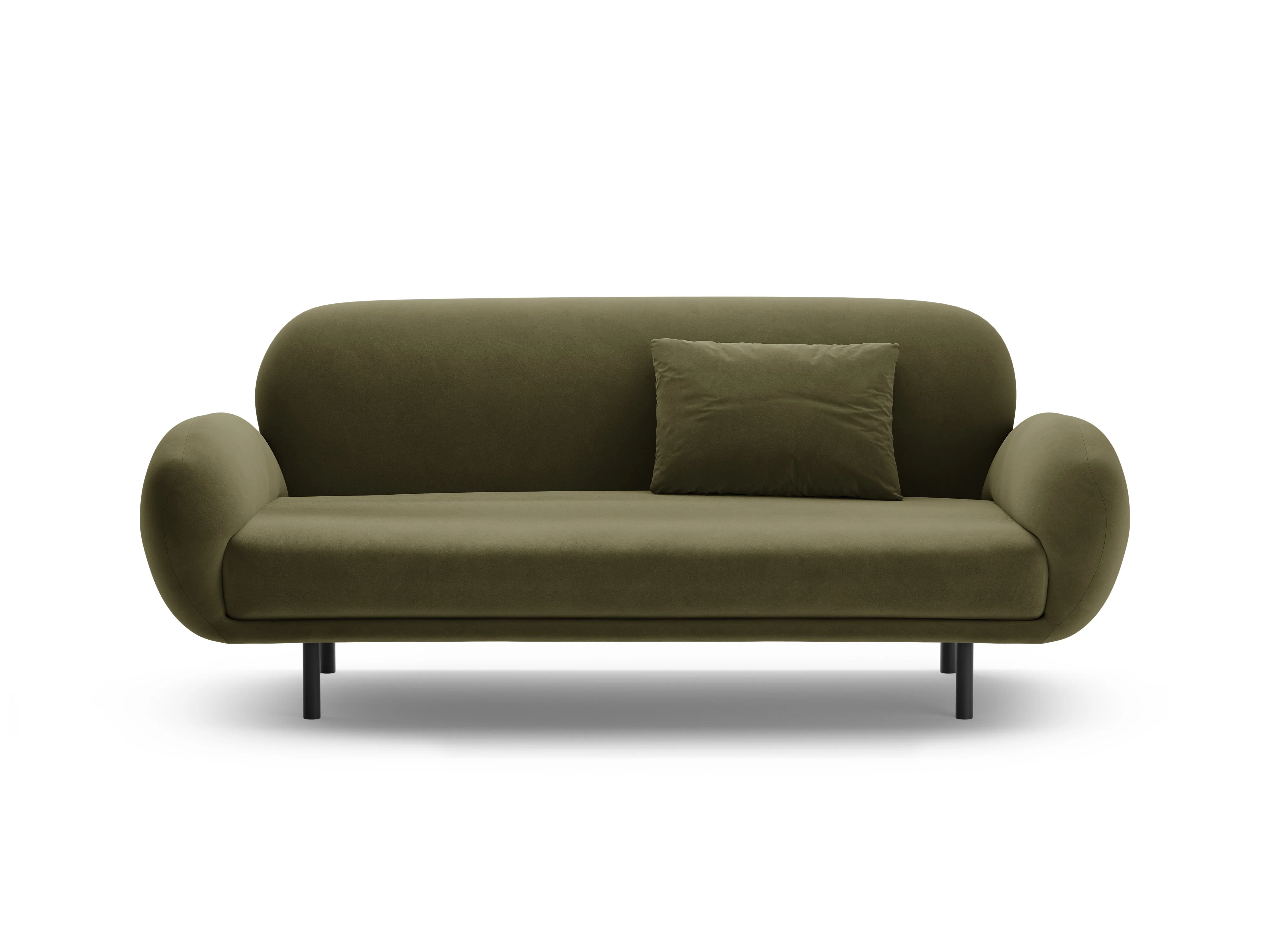Sofa aksamitna 2,5-osobowa POPPY zielony - Image 5