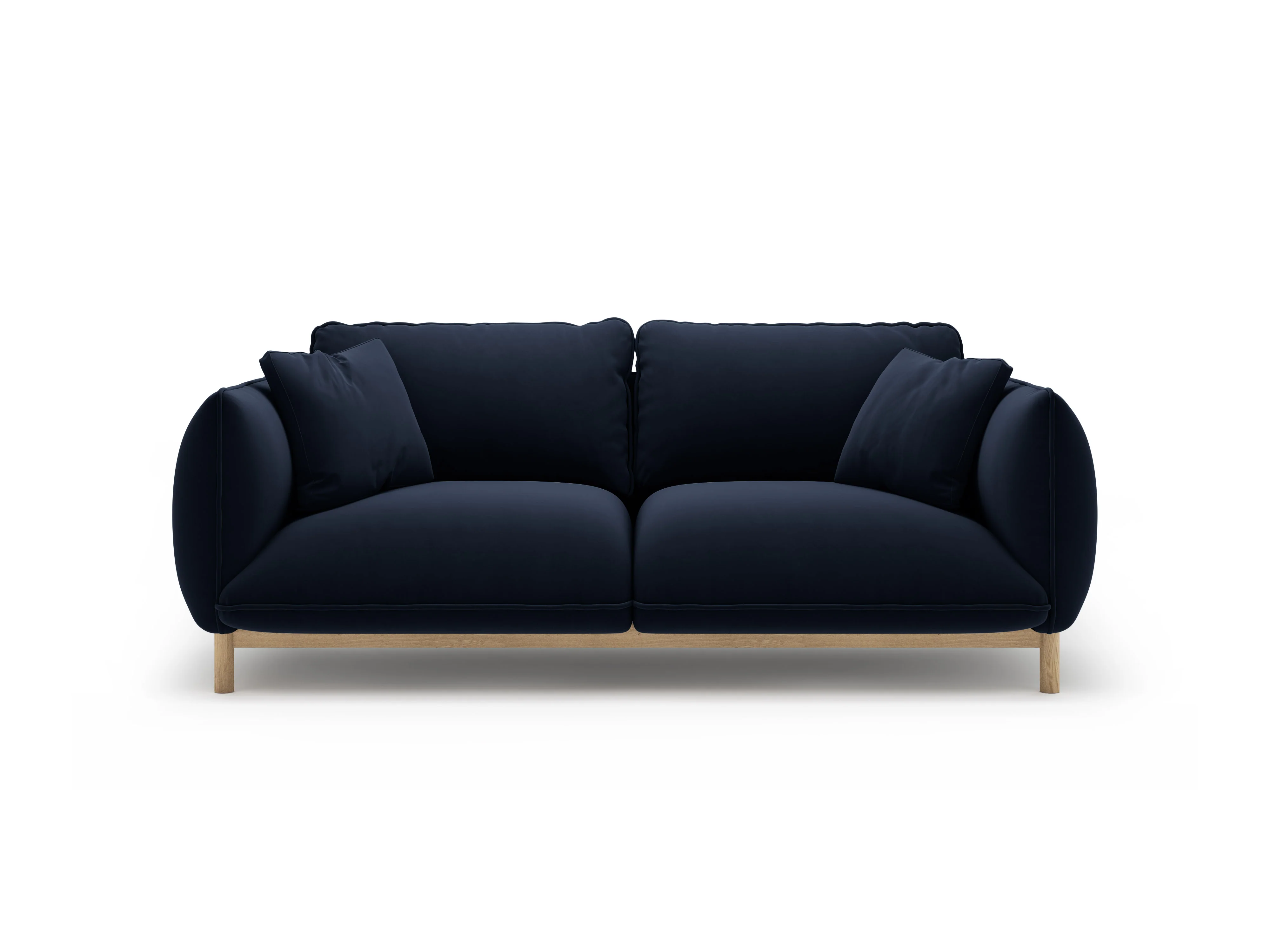 Sofa aksamitna 2-osobowa ADA granat królewski - Image 3