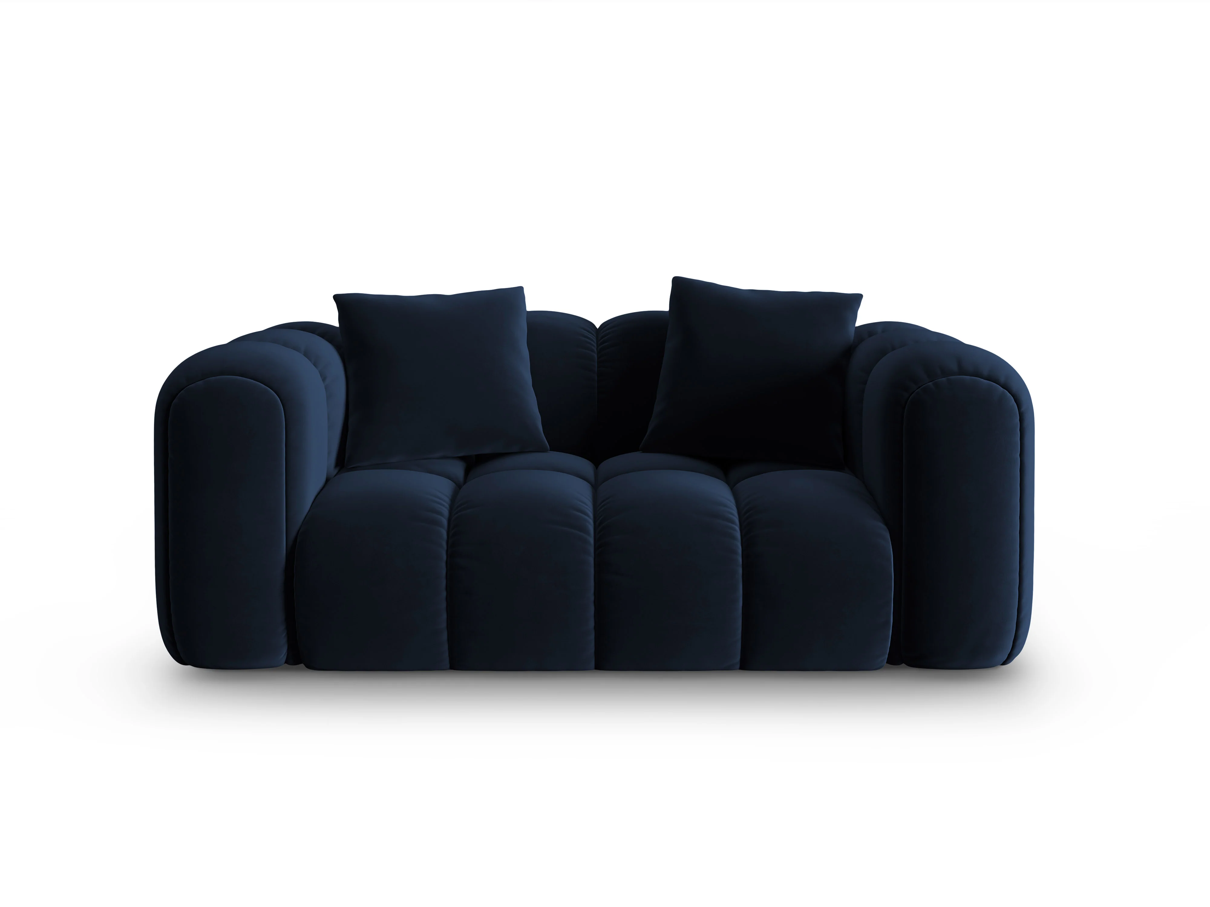Sofa aksamitna 2-osobowa ASTRO granat królewski - Image 2