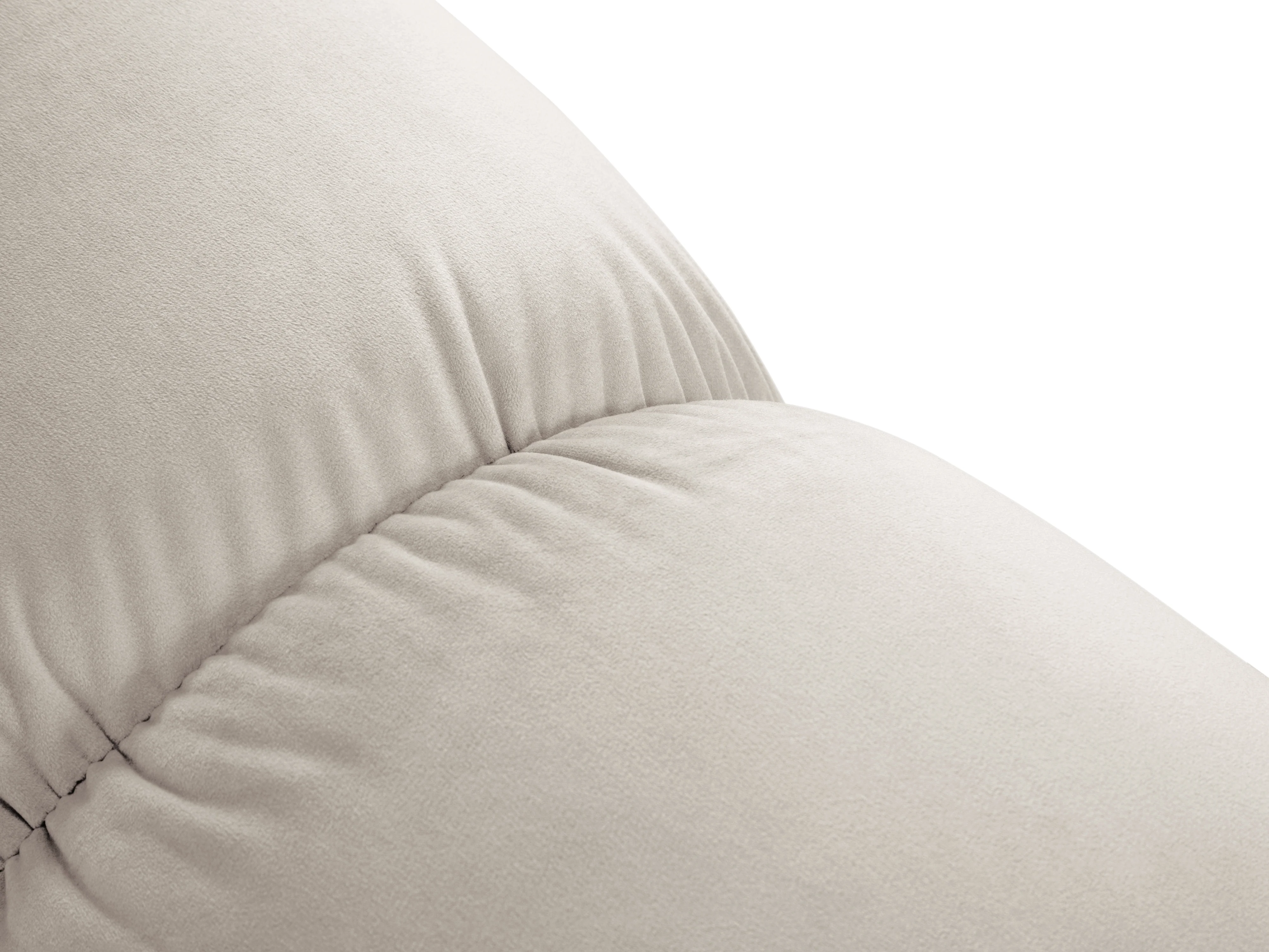 Sofa aksamitna 2-osobowa CORTINA beżowy - Image 5