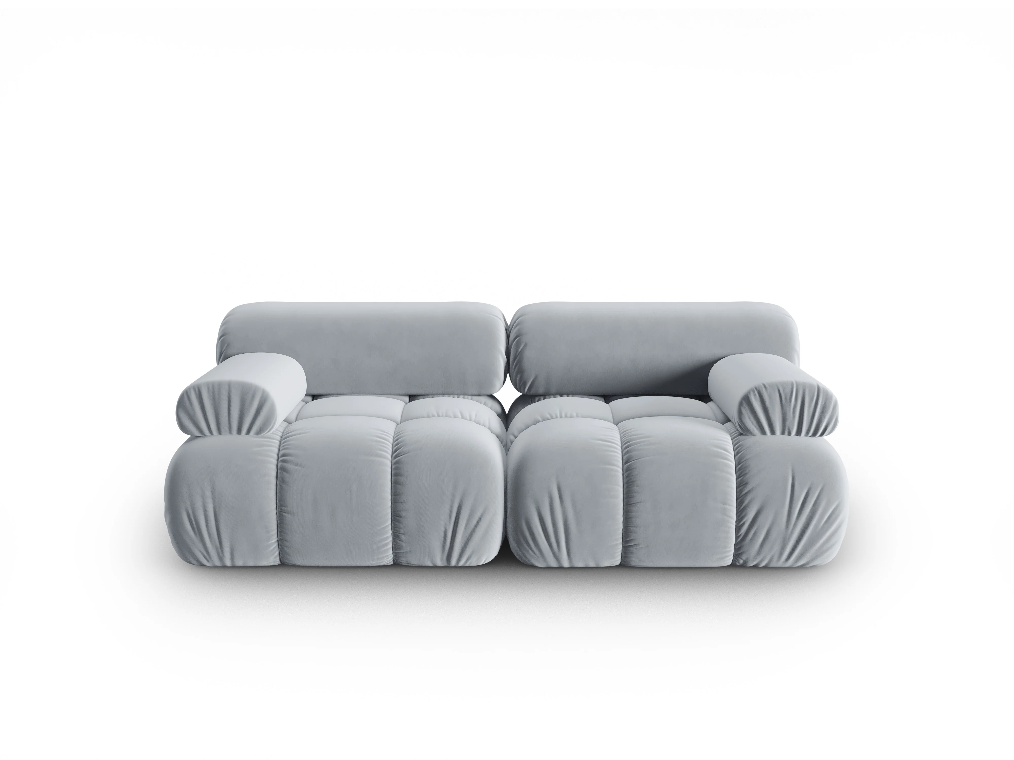 Sofa aksamitna 2-osobowa CORTINA błękitny - Image 2