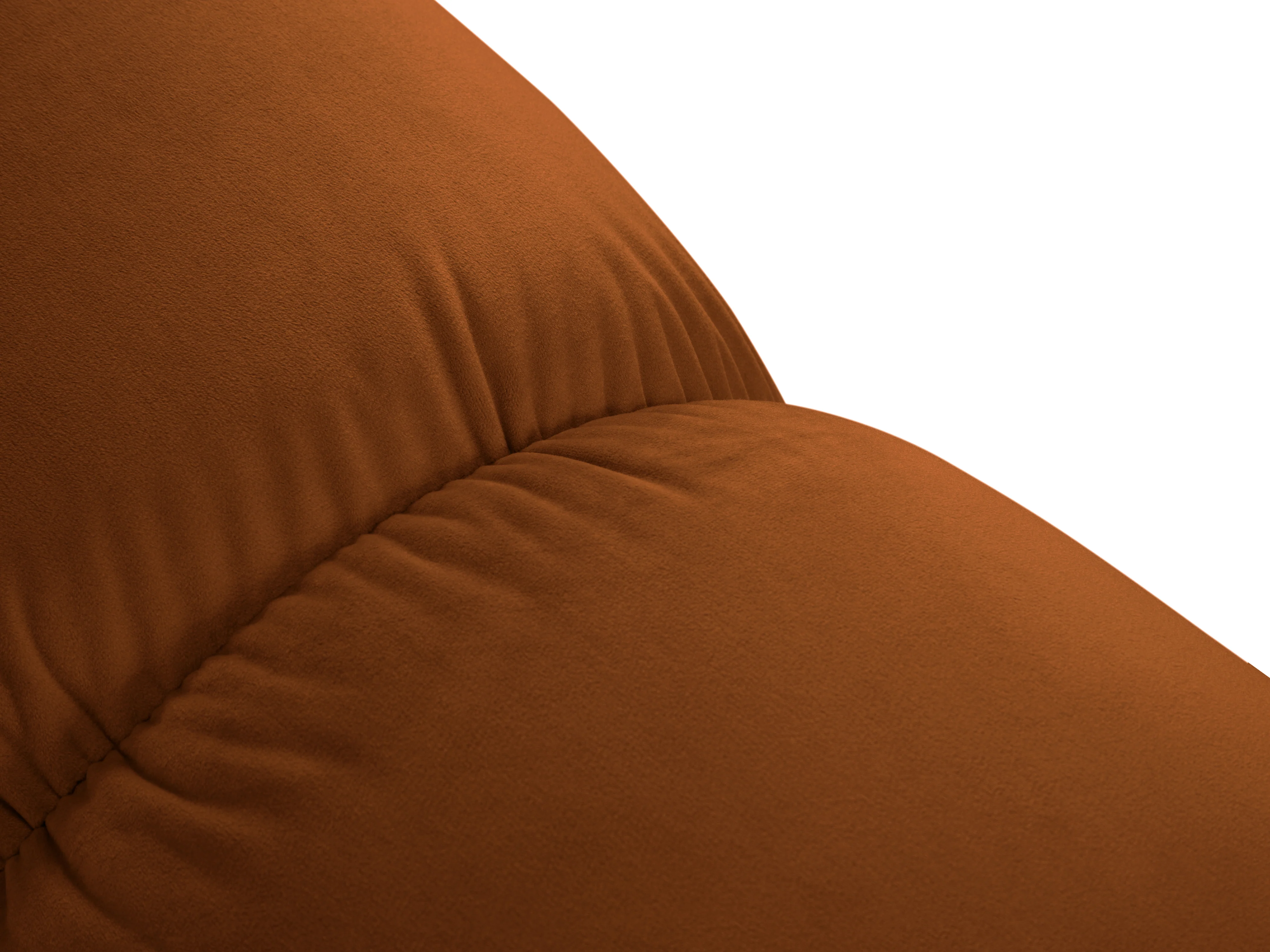 Sofa aksamitna 2-osobowa CORTINA ceglany - Image 5
