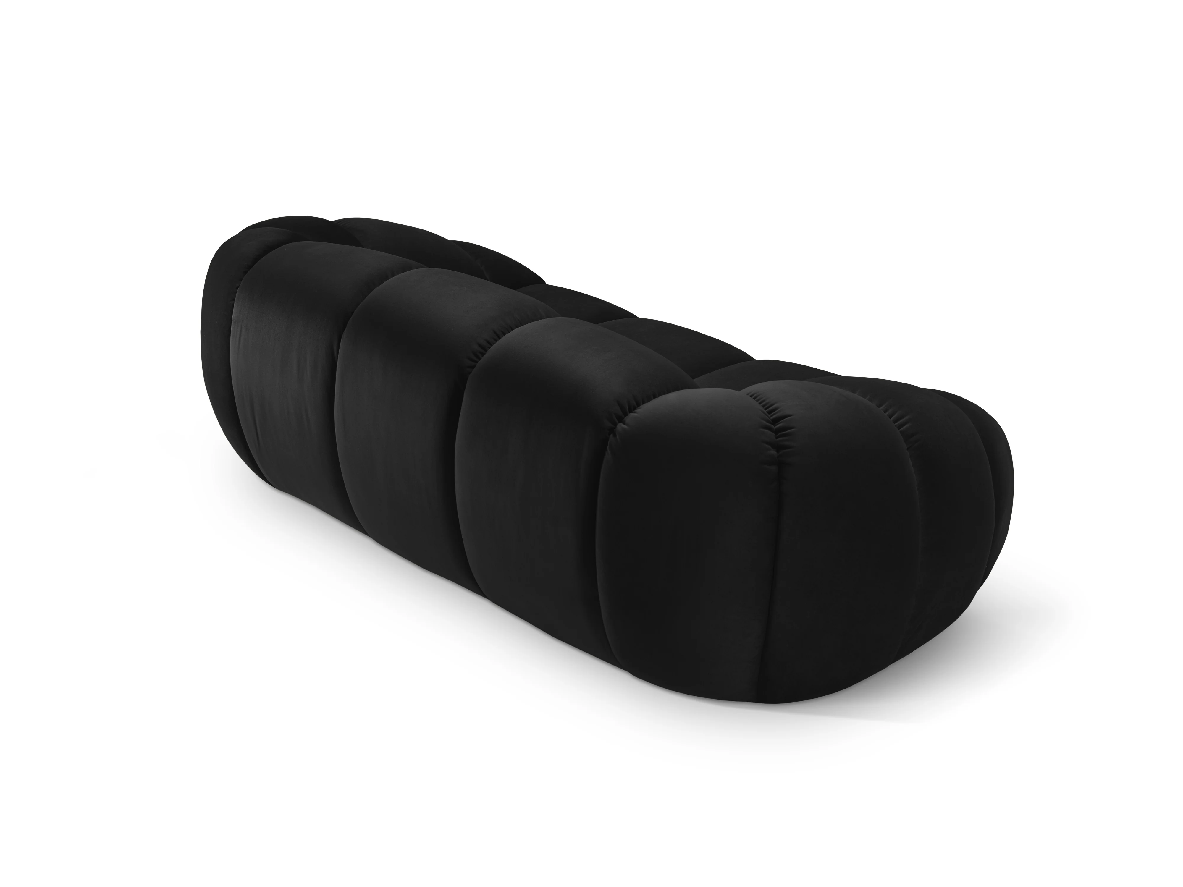 Sofa aksamitna 2-osobowa DIANA czarny - Image 4