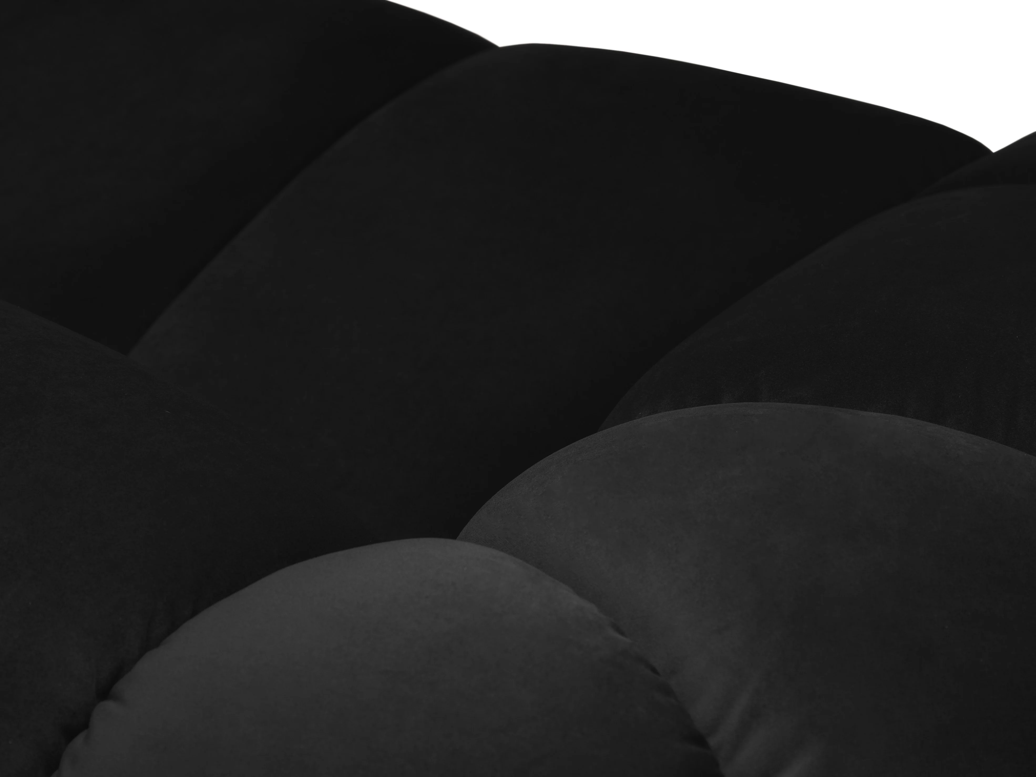 Sofa aksamitna 2-osobowa DIANA czarny - Image 5