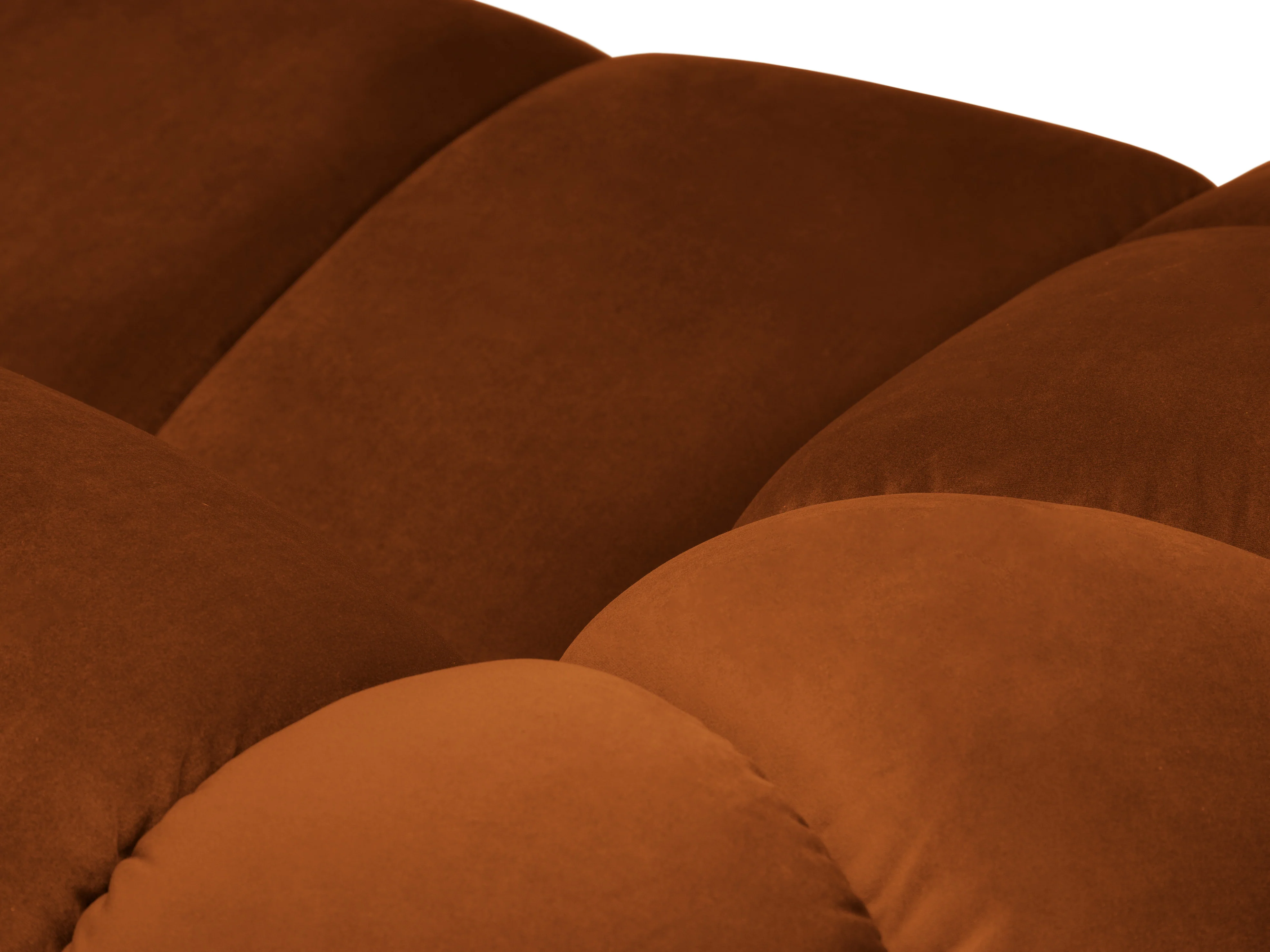 Sofa aksamitna 2-osobowa DIANA terracotta - Image 5