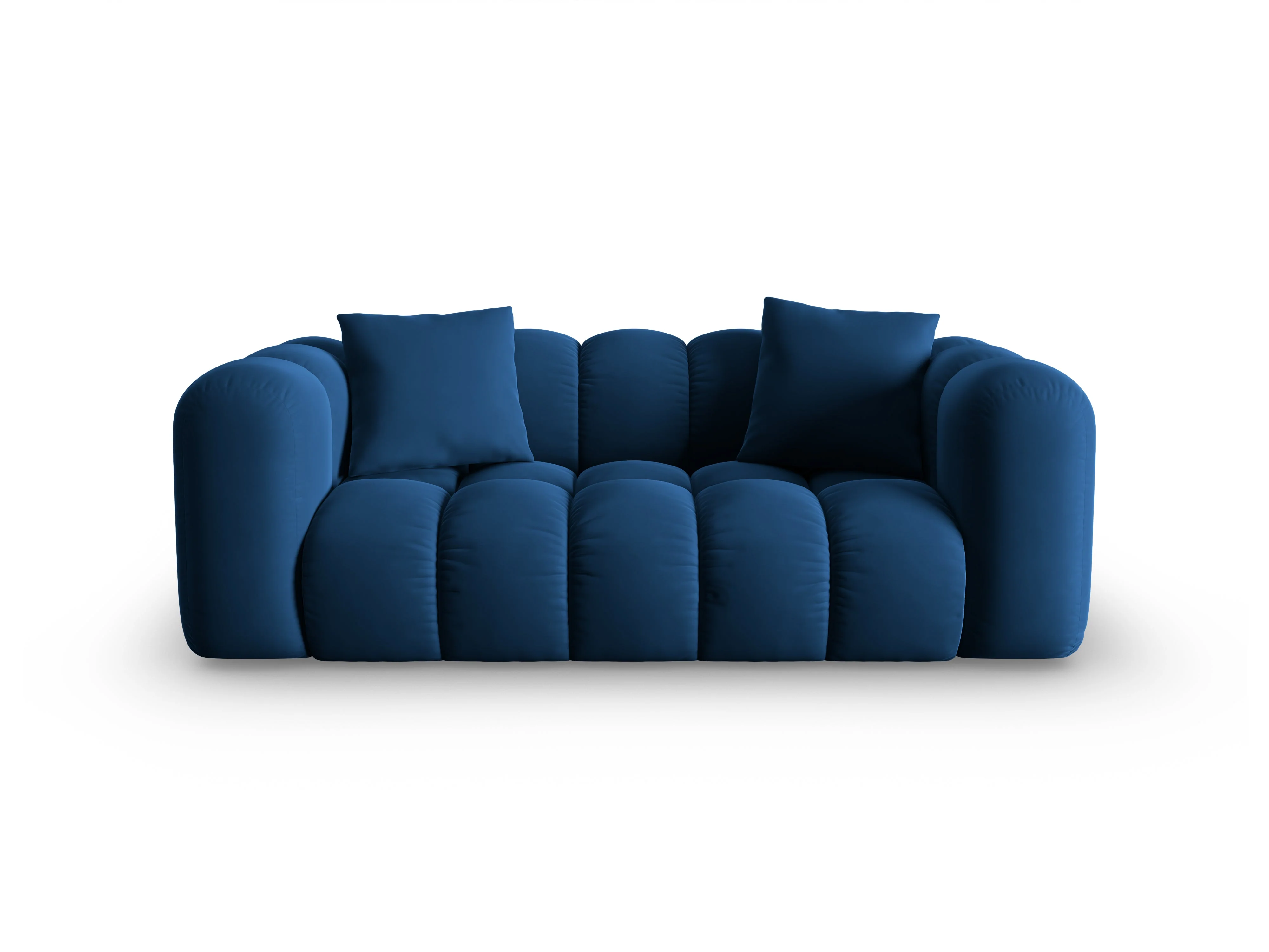 Sofa aksamitna 2-osobowa HALLEY granat królewski - Image 3