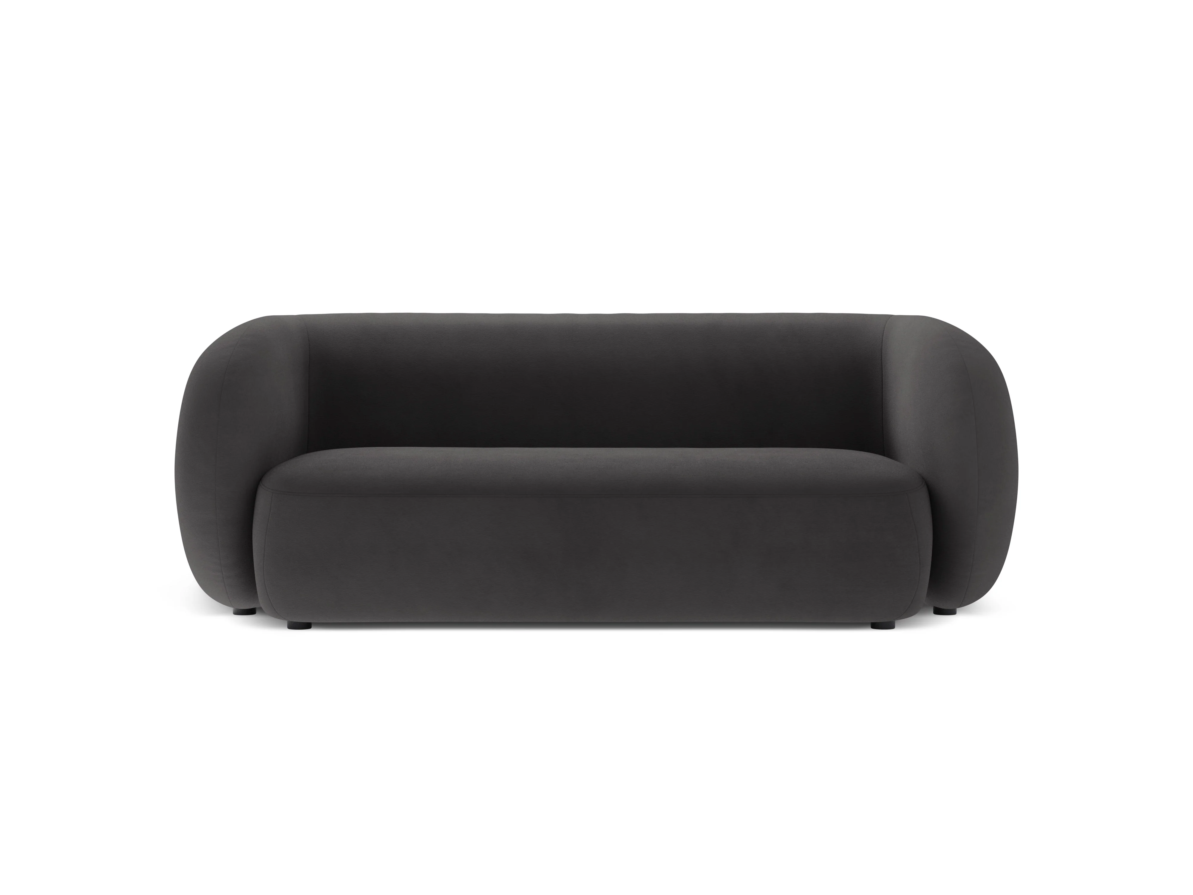 Sofa aksamitna 2-osobowa KATE ciemnoszary