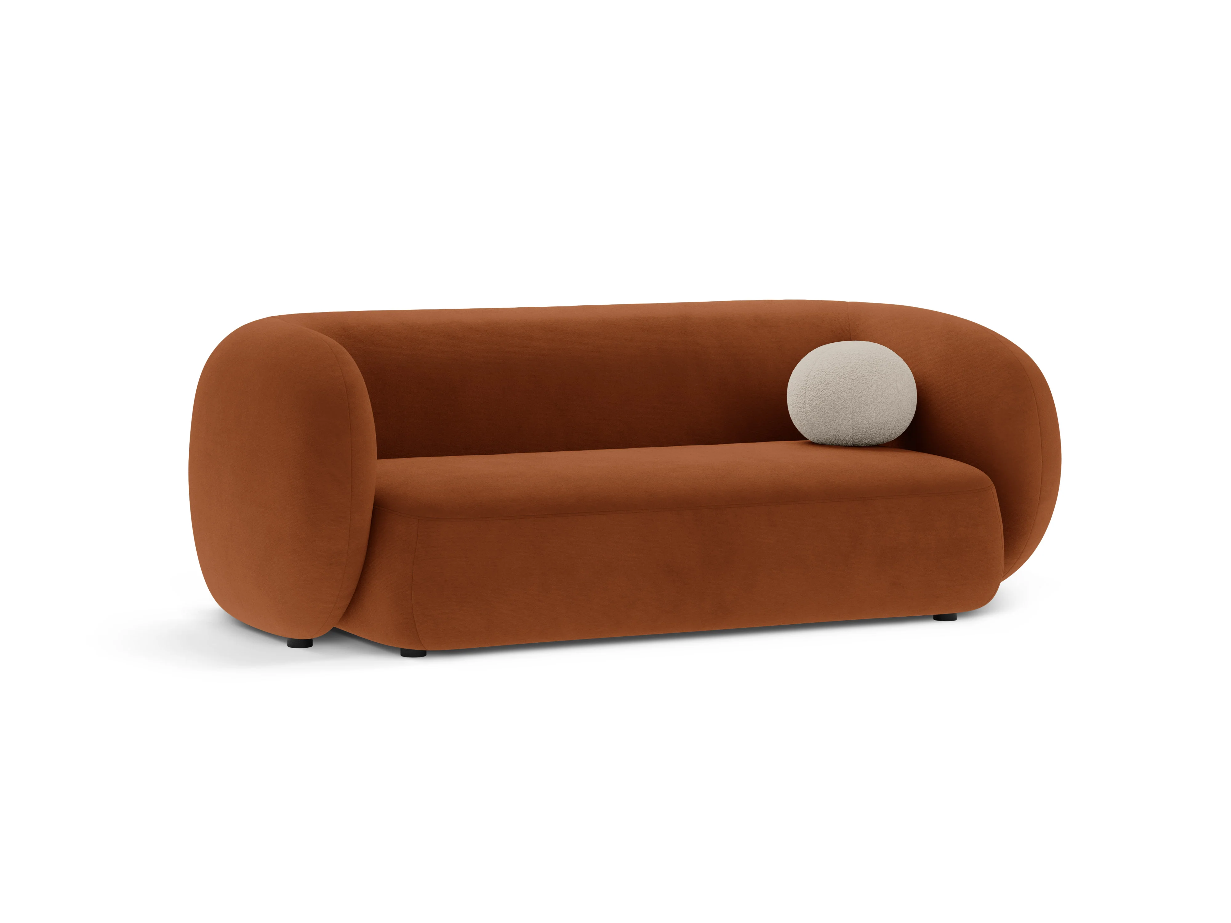 Sofa aksamitna 2-osobowa KATE terracotta - Image 2