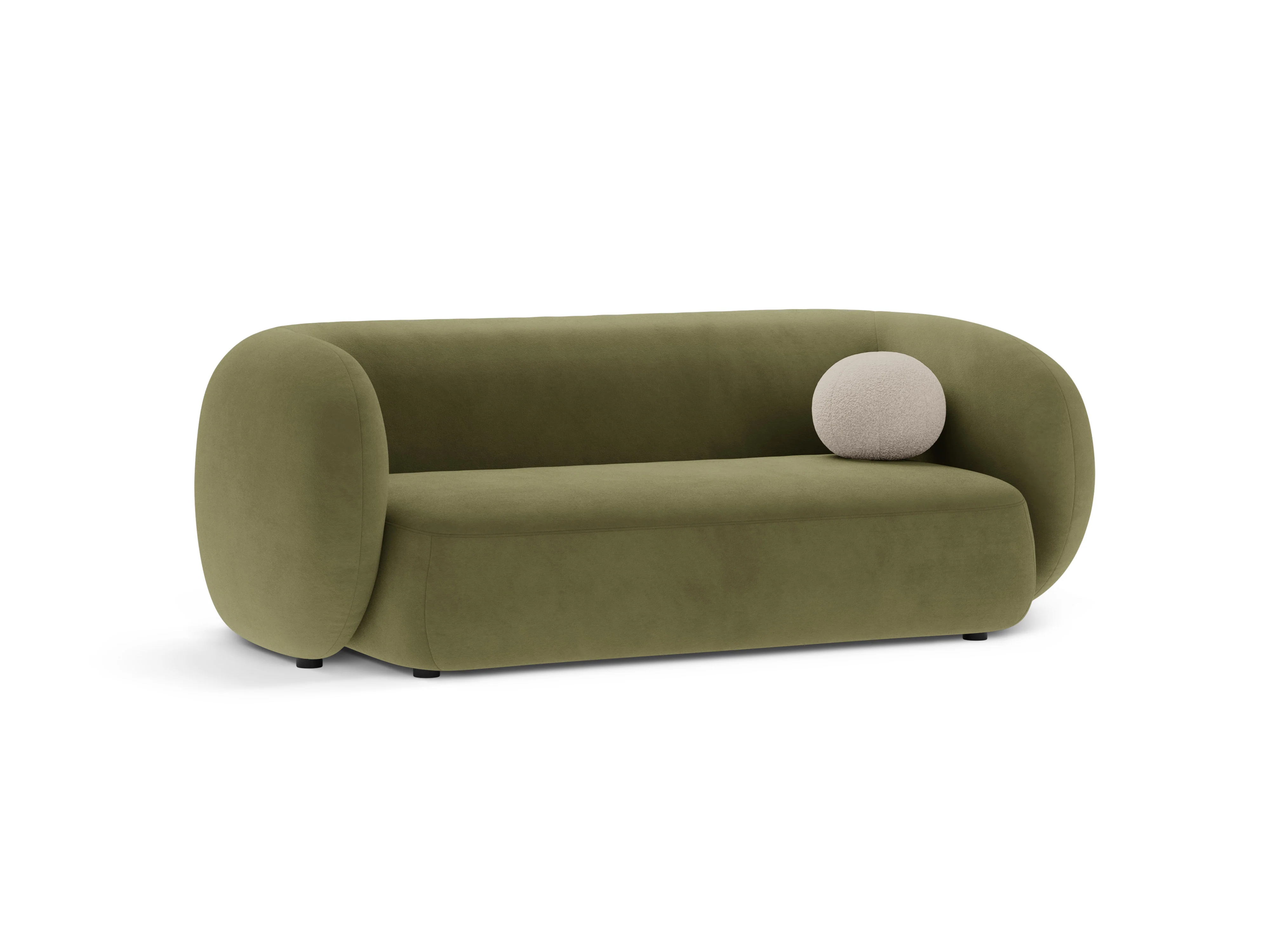 Sofa aksamitna 2-osobowa KATE zielony - Image 2