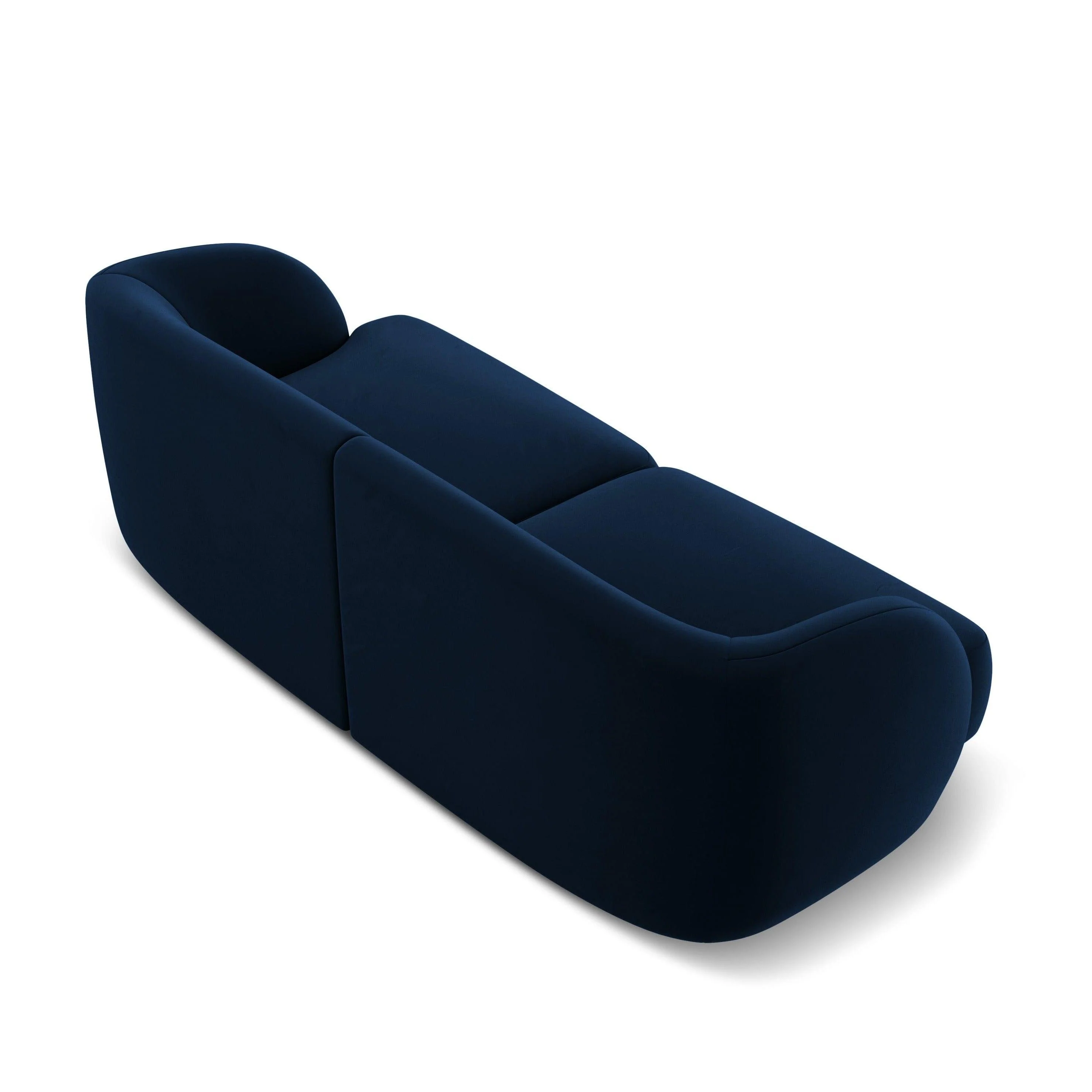 Sofa aksamitna 2-osobowa MILEY granat królewski - Image 4