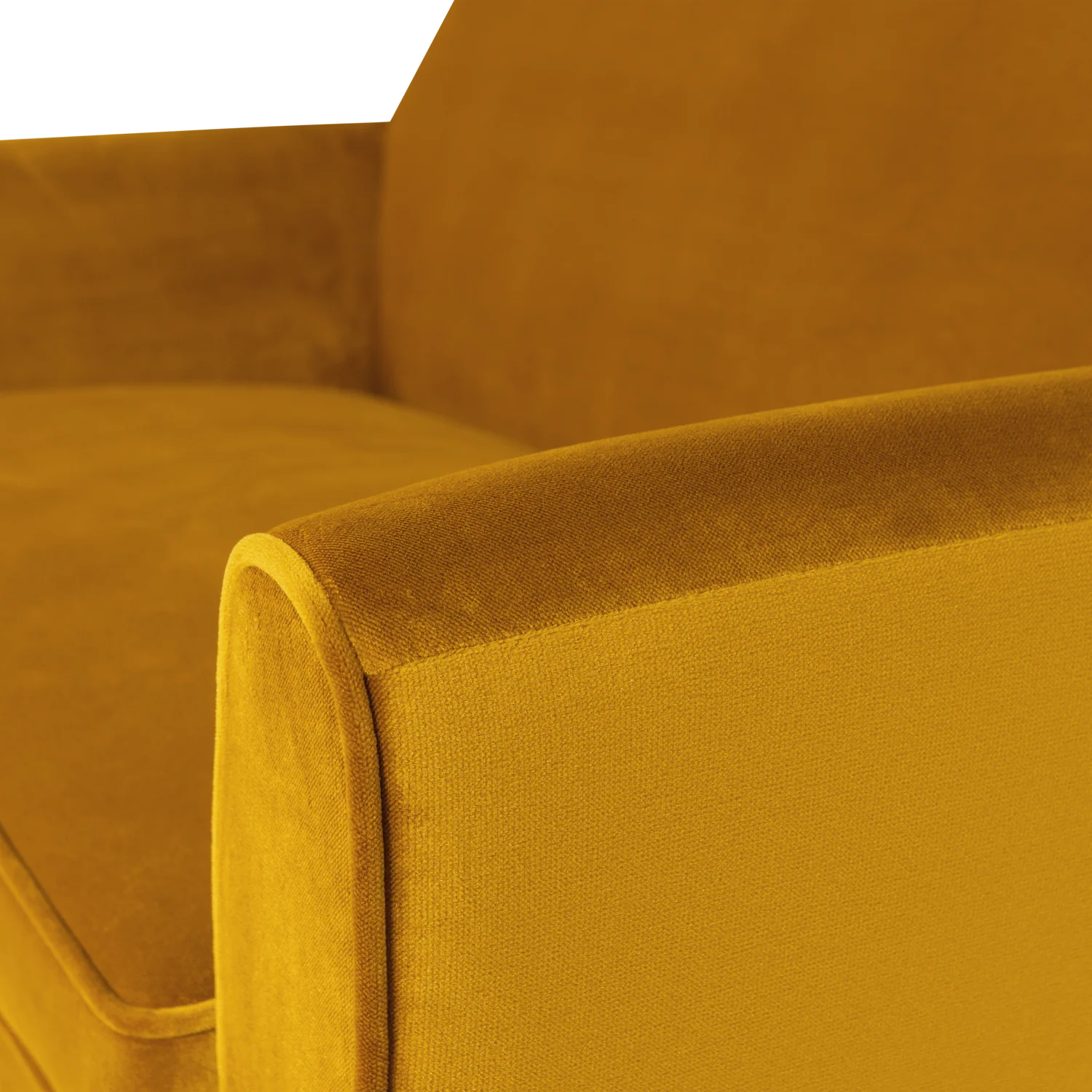 Sofa aksamitna 2-osobowa ROCCO musztardowy - Image 6