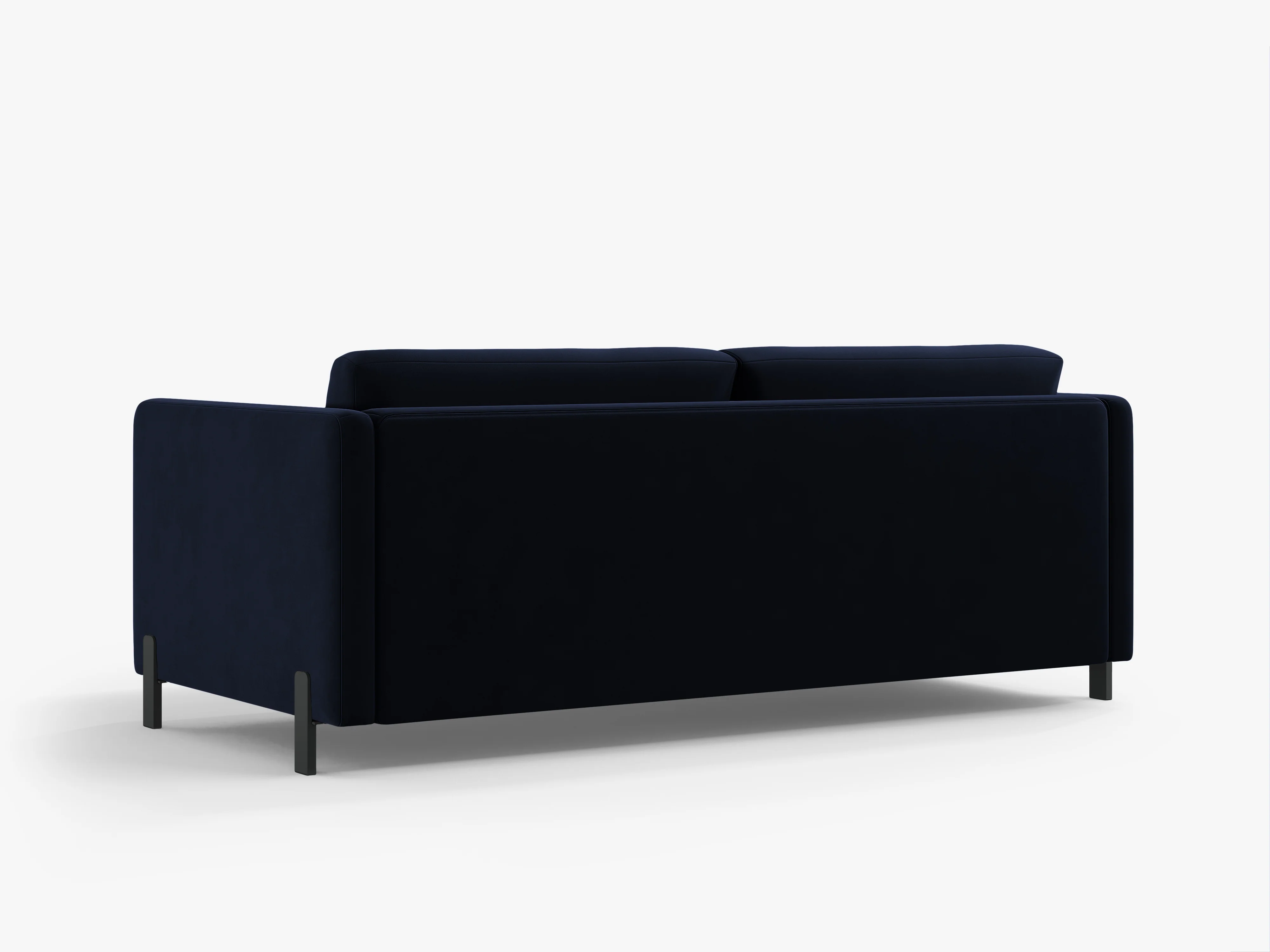 Sofa aksamitna 2-osobowa z funkcją spania GLORIA granat królewski - Image 4