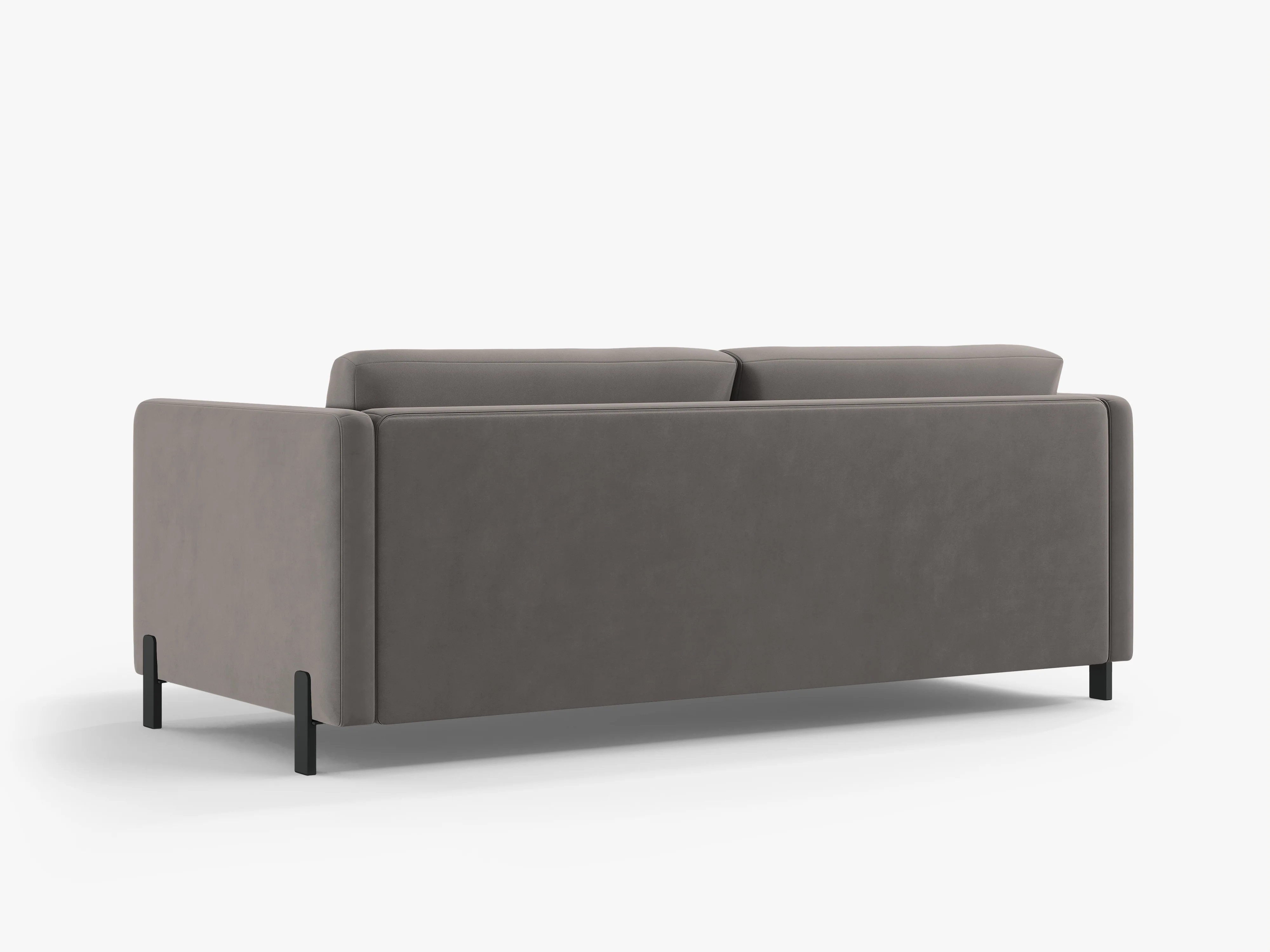 Sofa aksamitna 2-osobowa z funkcją spania GLORIA szary - Image 4