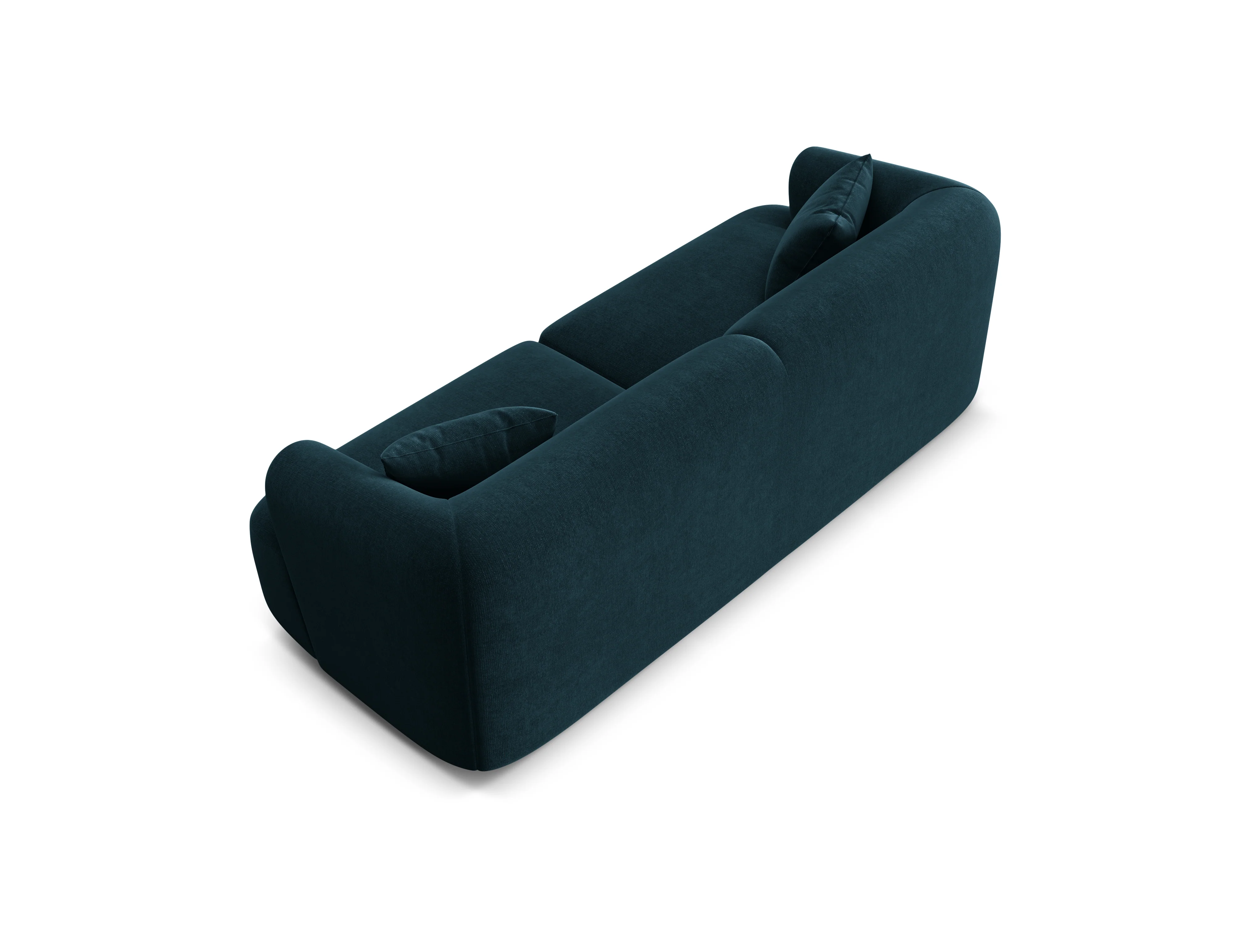 Sofa aksamitna 3-osobowa CAMPI petrol - Image 4