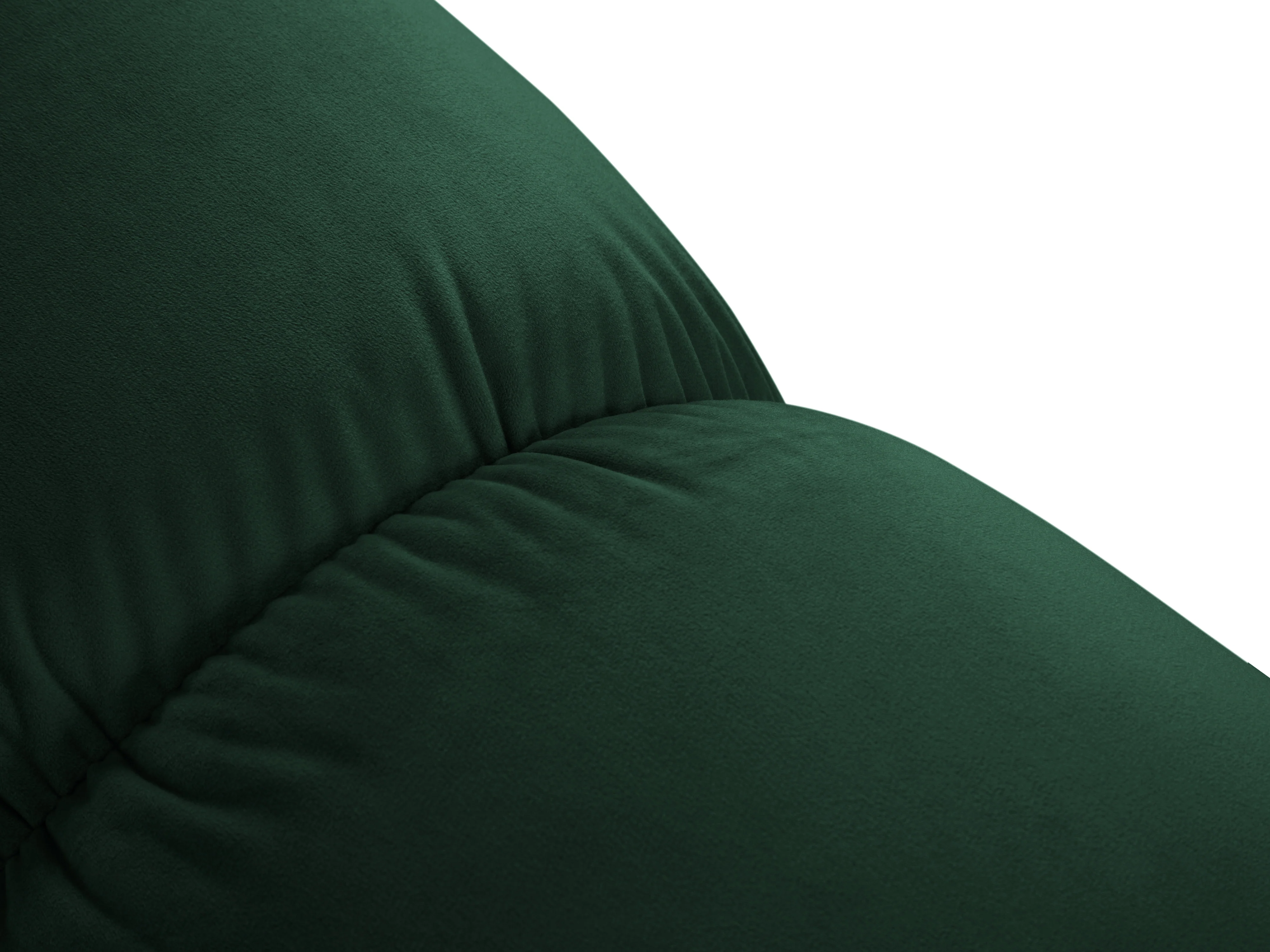 Sofa aksamitna 3-osobowa CORTINA butelkowy zielony - Image 5