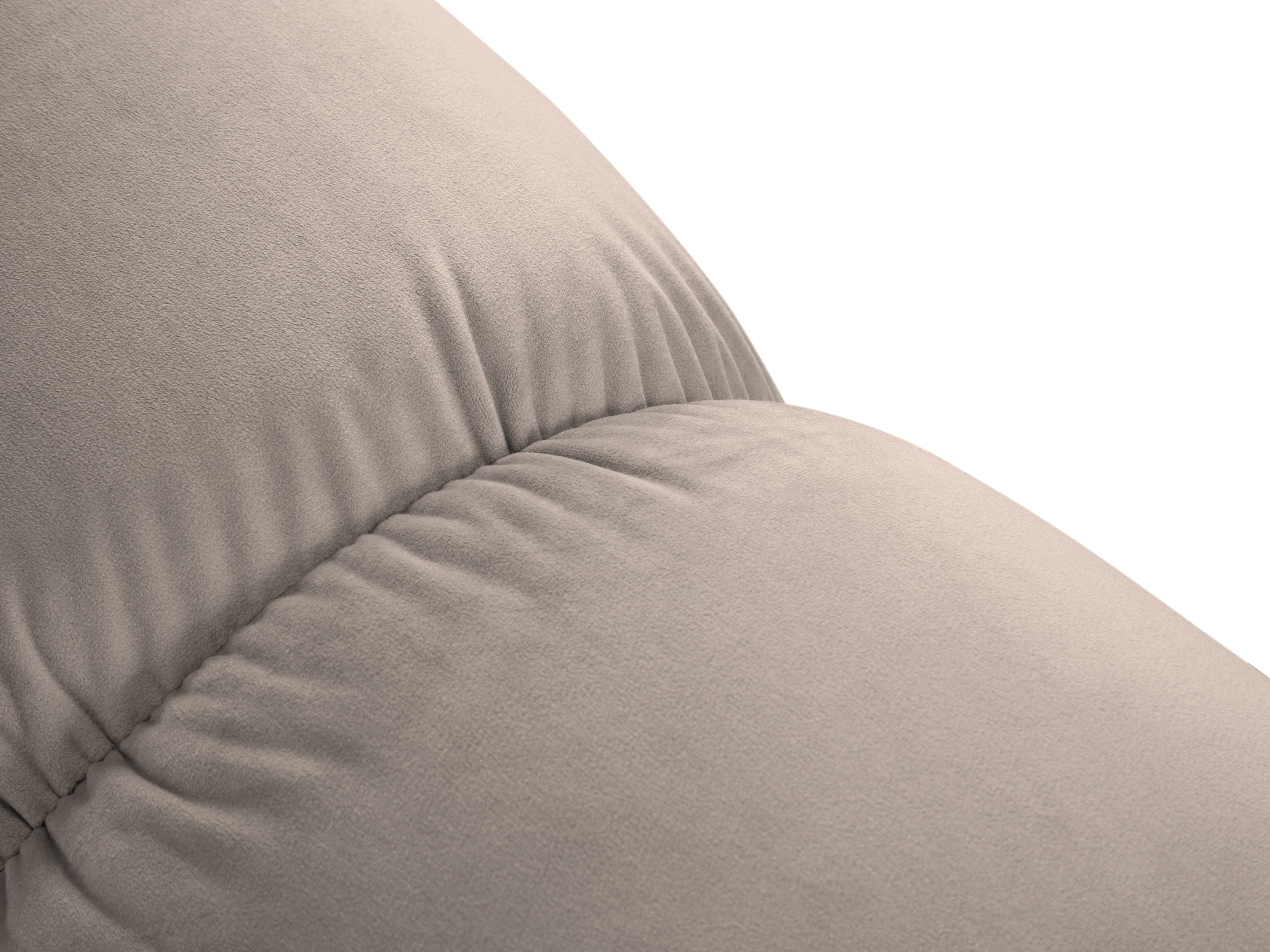 Sofa aksamitna 3-osobowa CORTINA cappuccino - Image 5