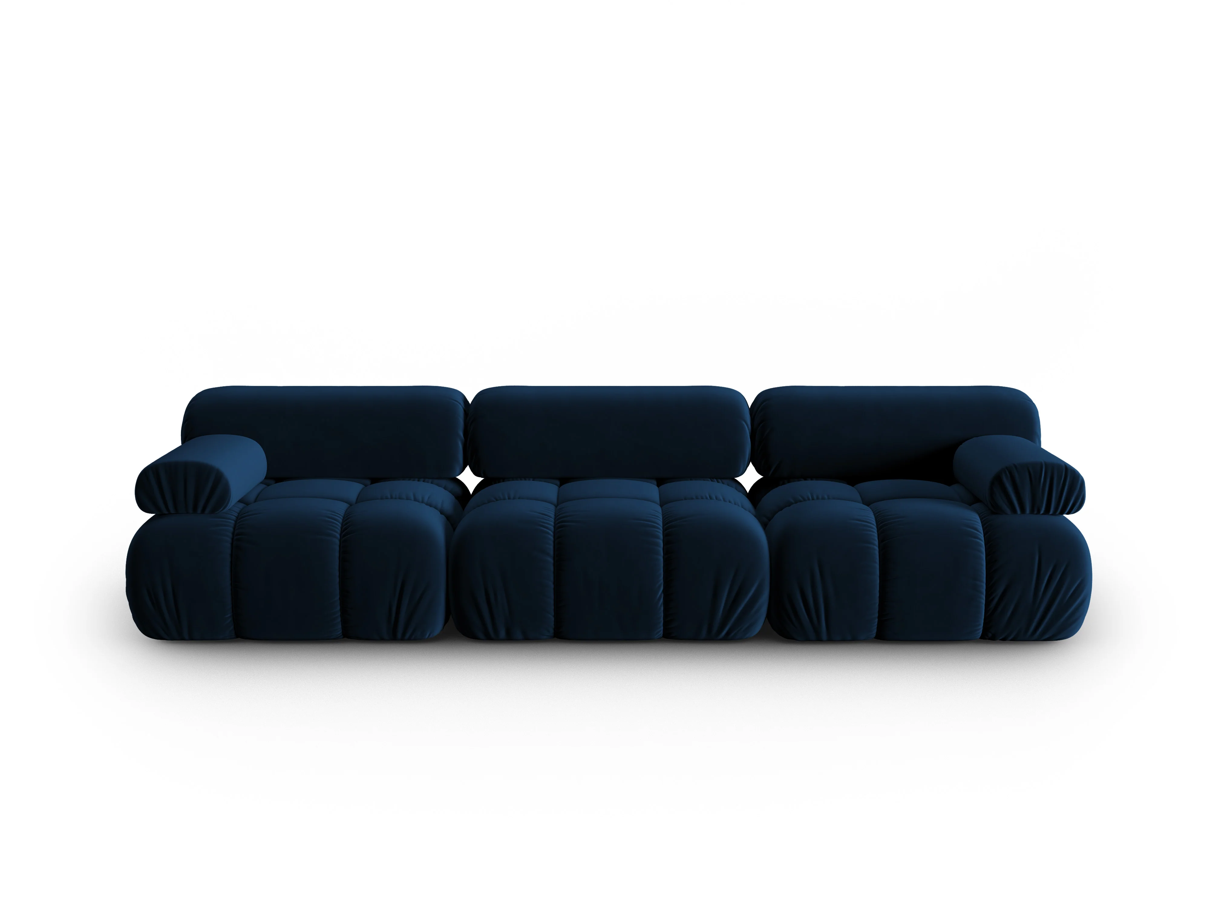 Sofa aksamitna 3-osobowa CORTINA królewski niebieski - Image 2