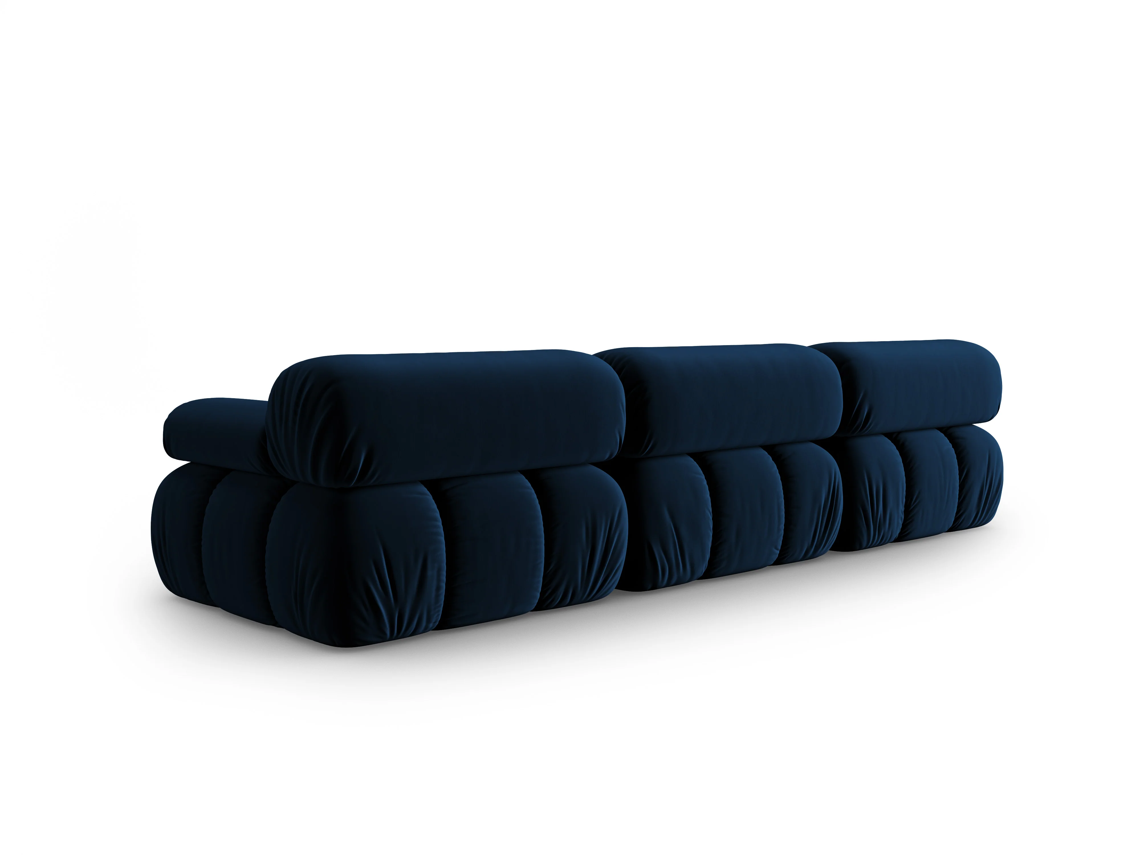 Sofa aksamitna 3-osobowa CORTINA królewski niebieski - Image 3