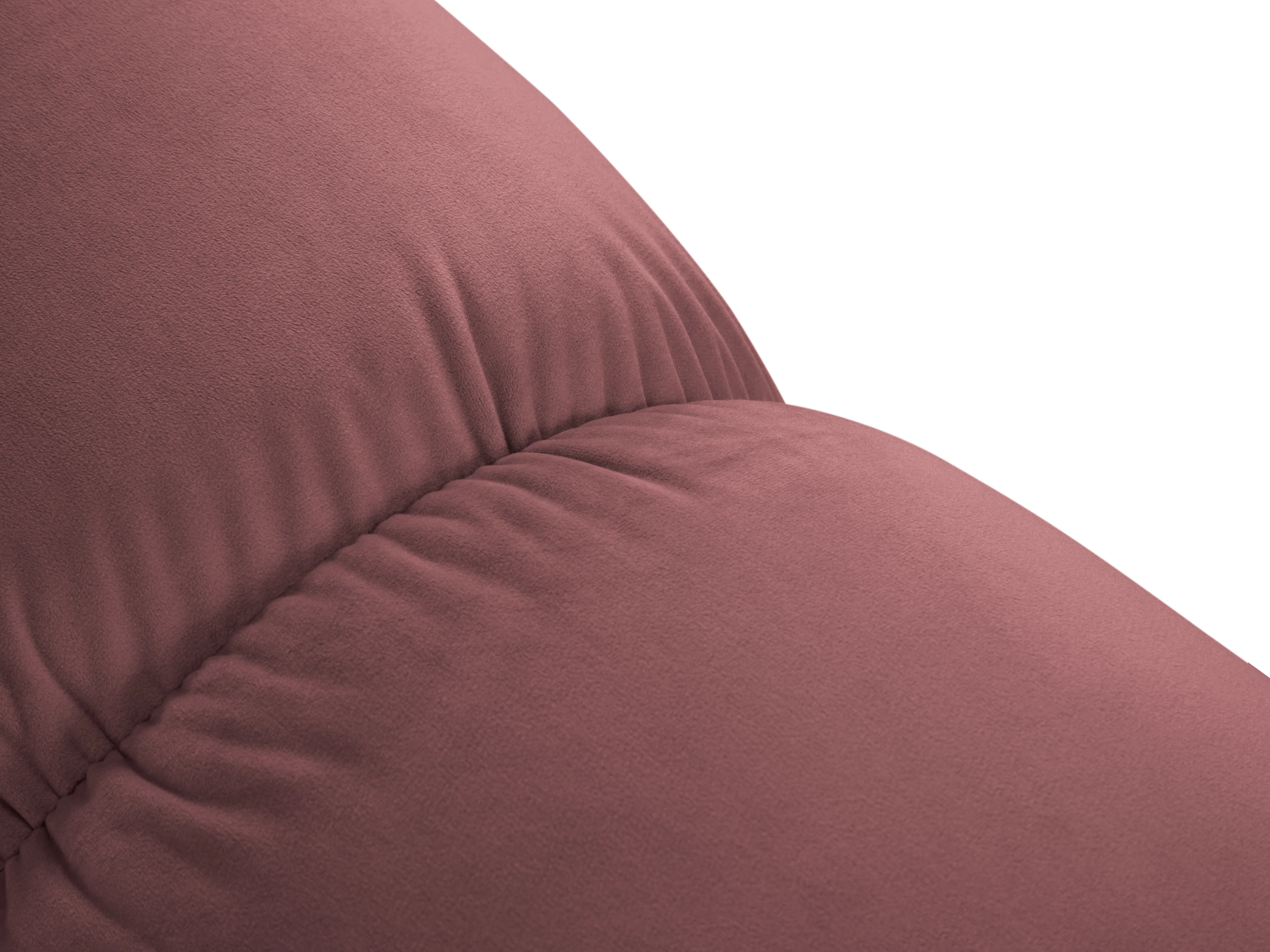 Sofa aksamitna 3-osobowa CORTINA różowy - Image 5
