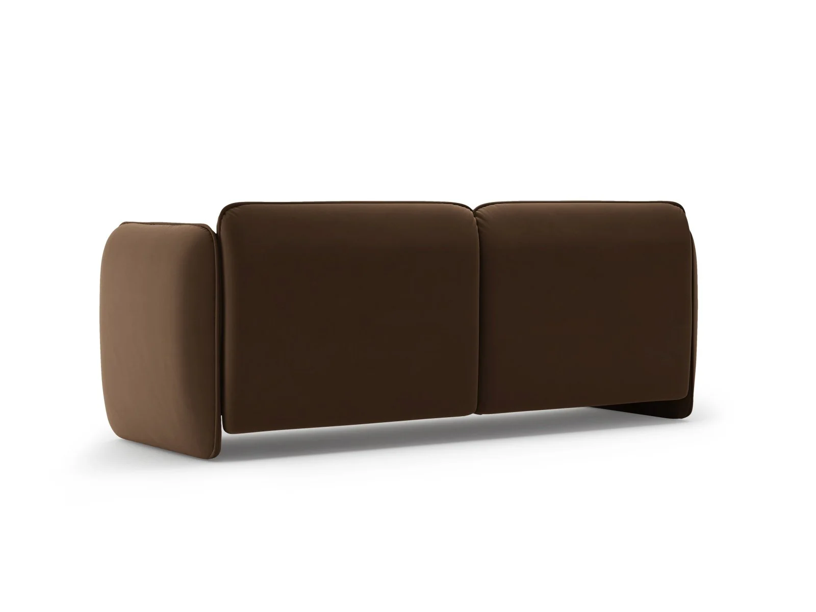 Sofa aksamitna 3-osobowa GEORGIA czekoladowy - Image 4
