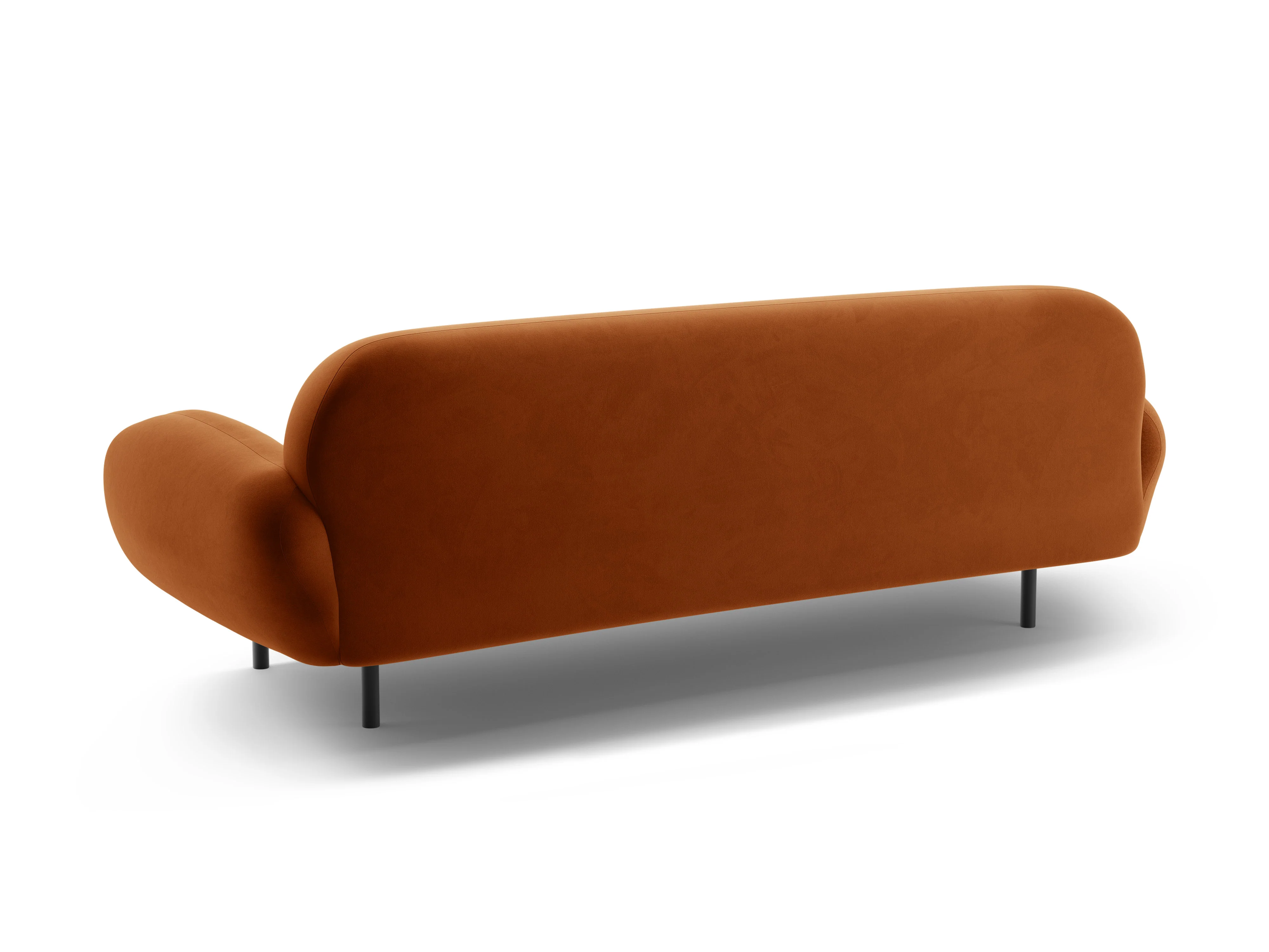 Sofa aksamitna 3-osobowa POPPY terracotta - Image 4